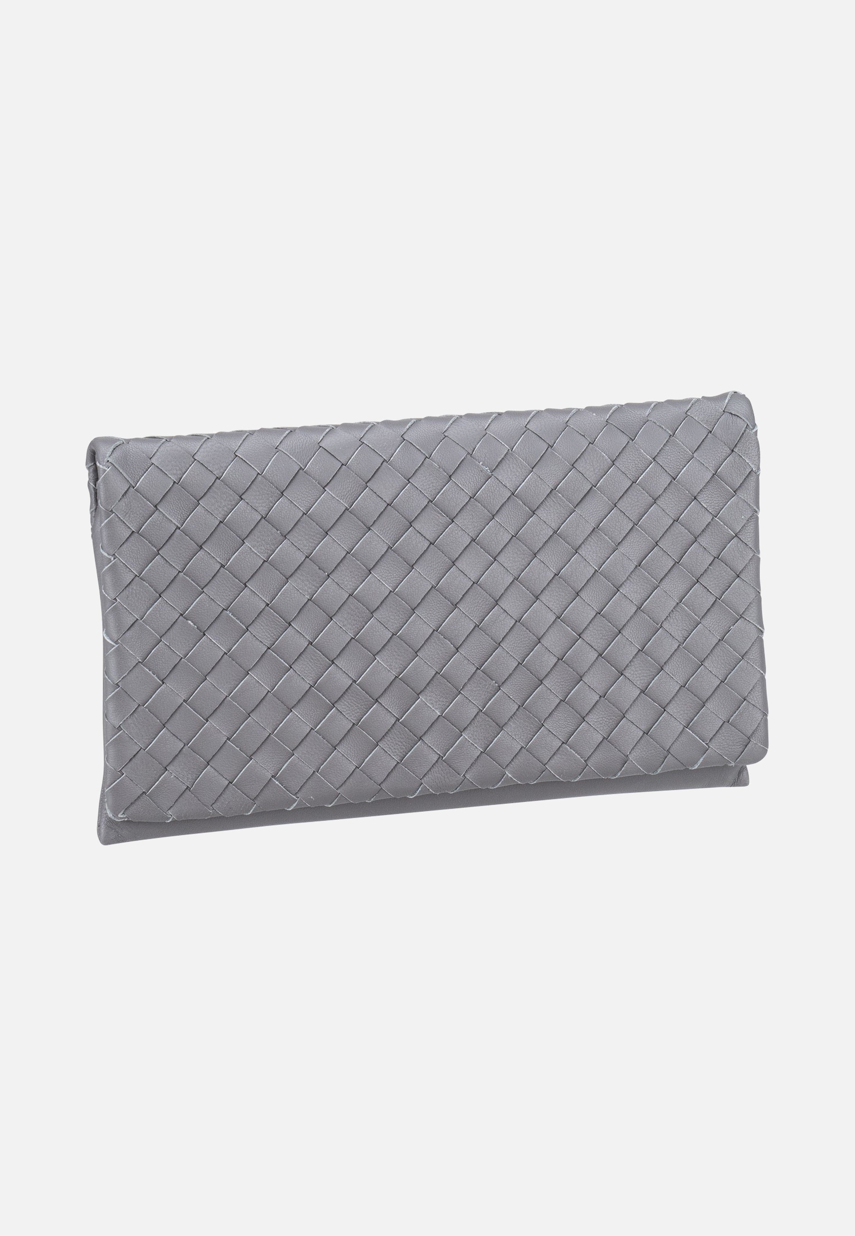 abro - Clutch Piuma Weaving Zinc - Clutch | Women-Image