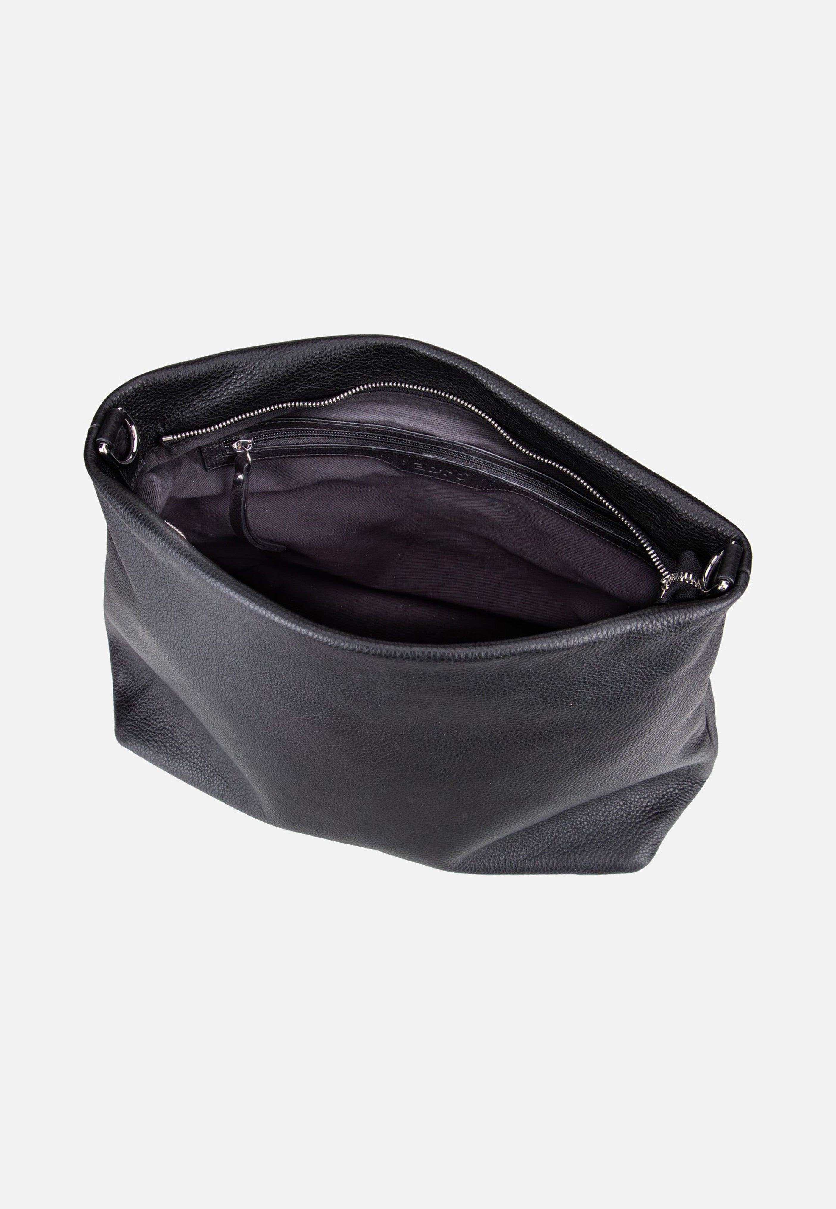 abro Kaia Black/Nickel Hobo Bag