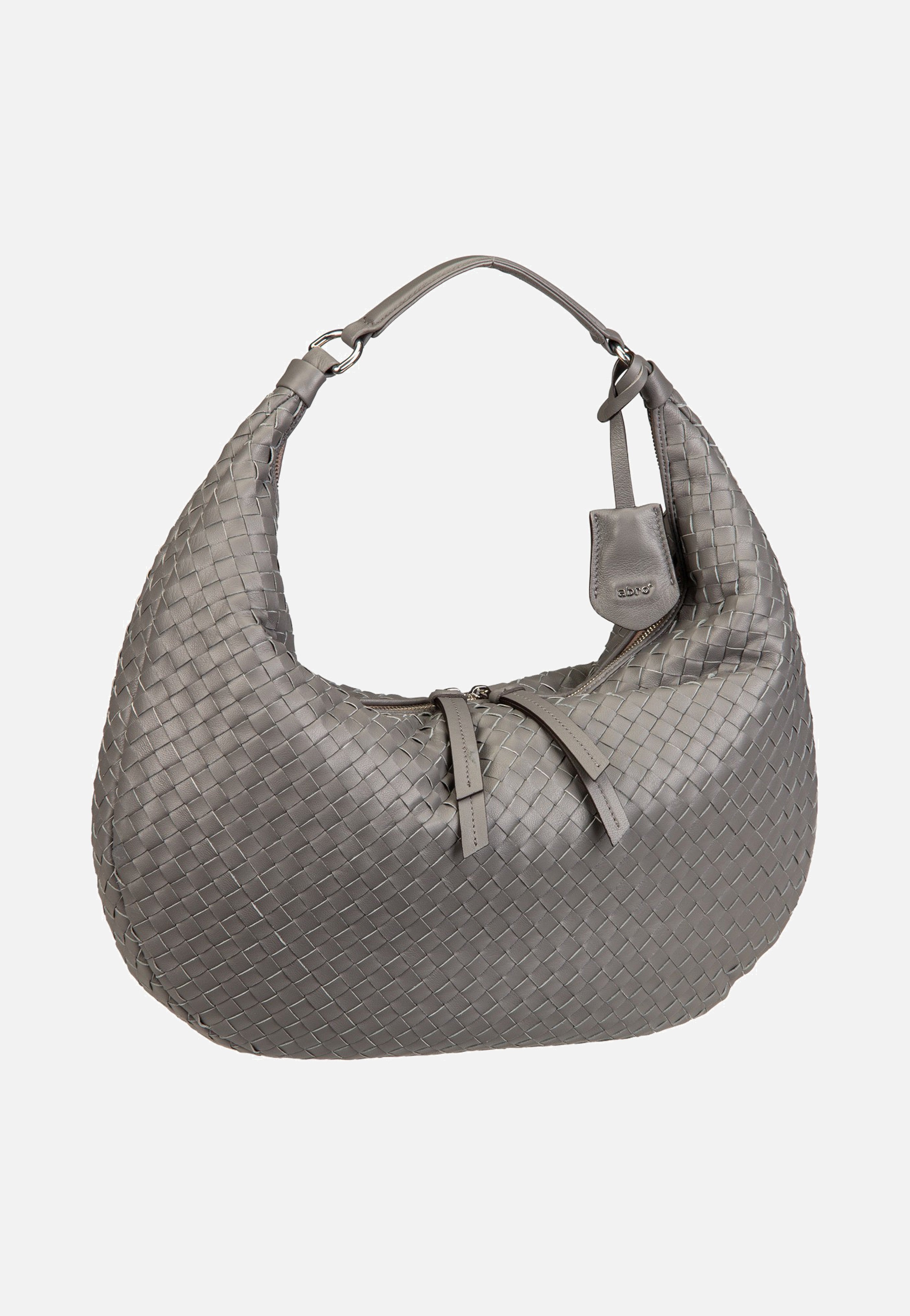 abro Nana Piuma Weaving Zinc Hobo Bag