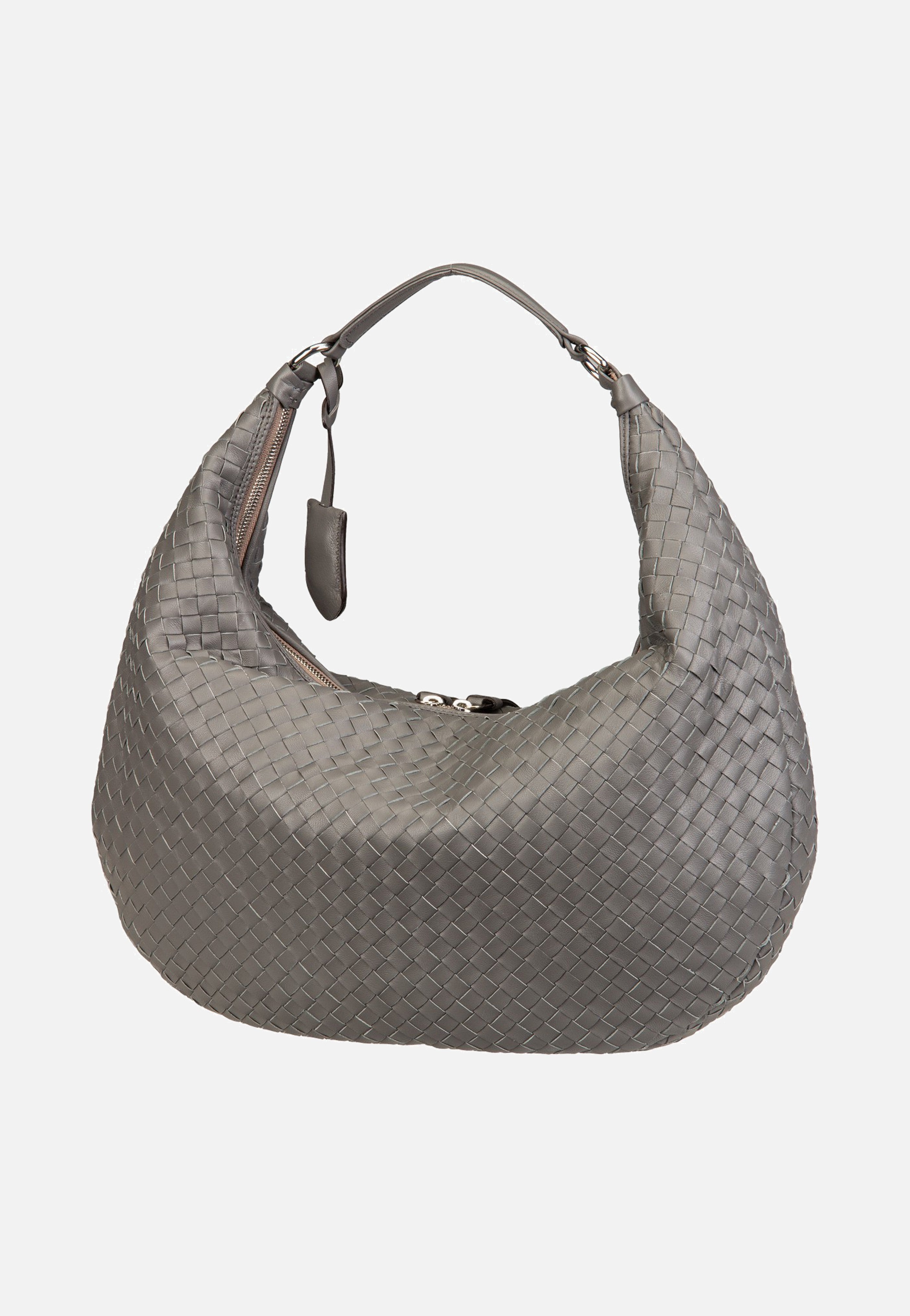 abro Nana Piuma Weaving Zinc Hobo Bag