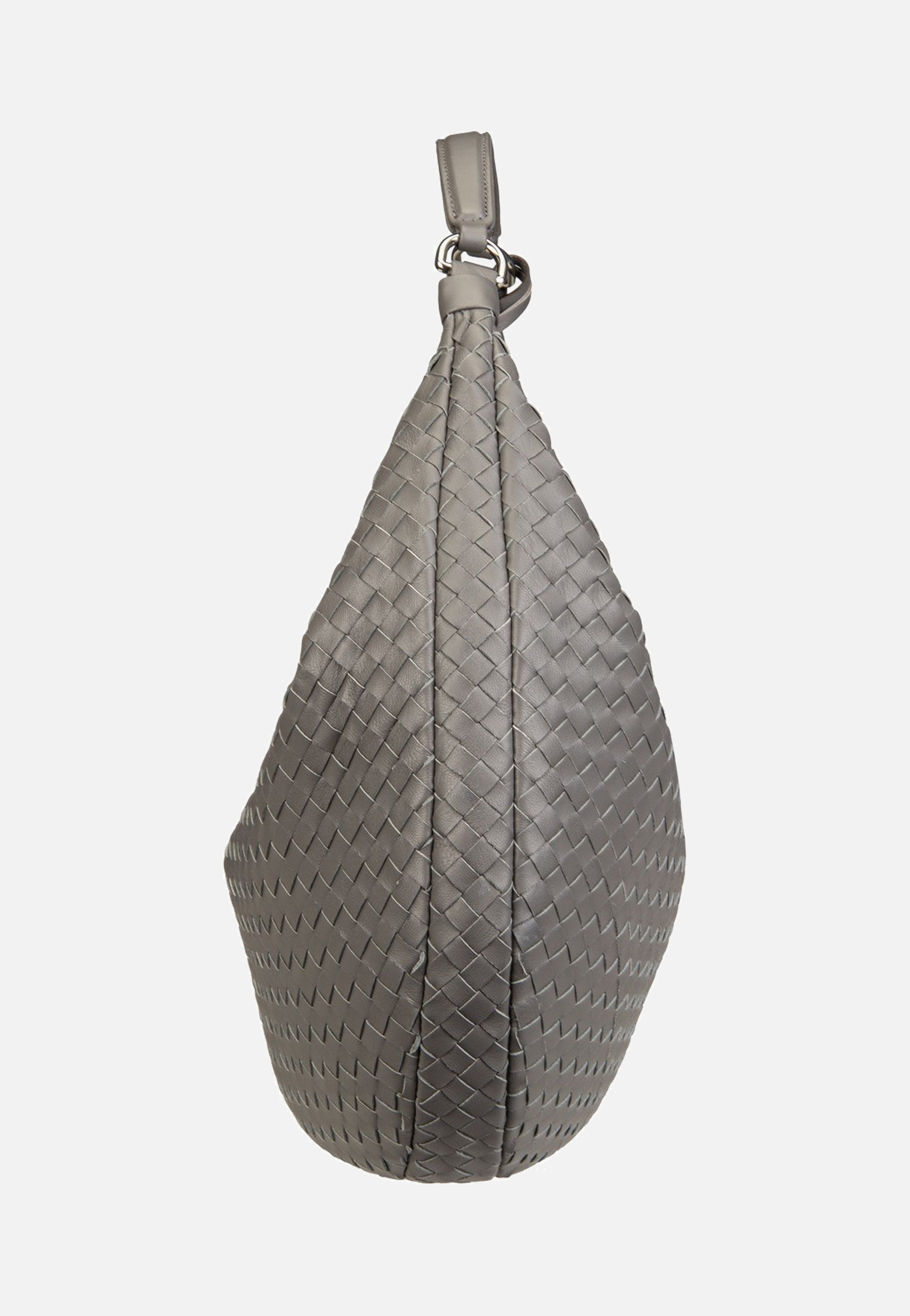 abro Nana Piuma Weaving Zinc Hobo Bag