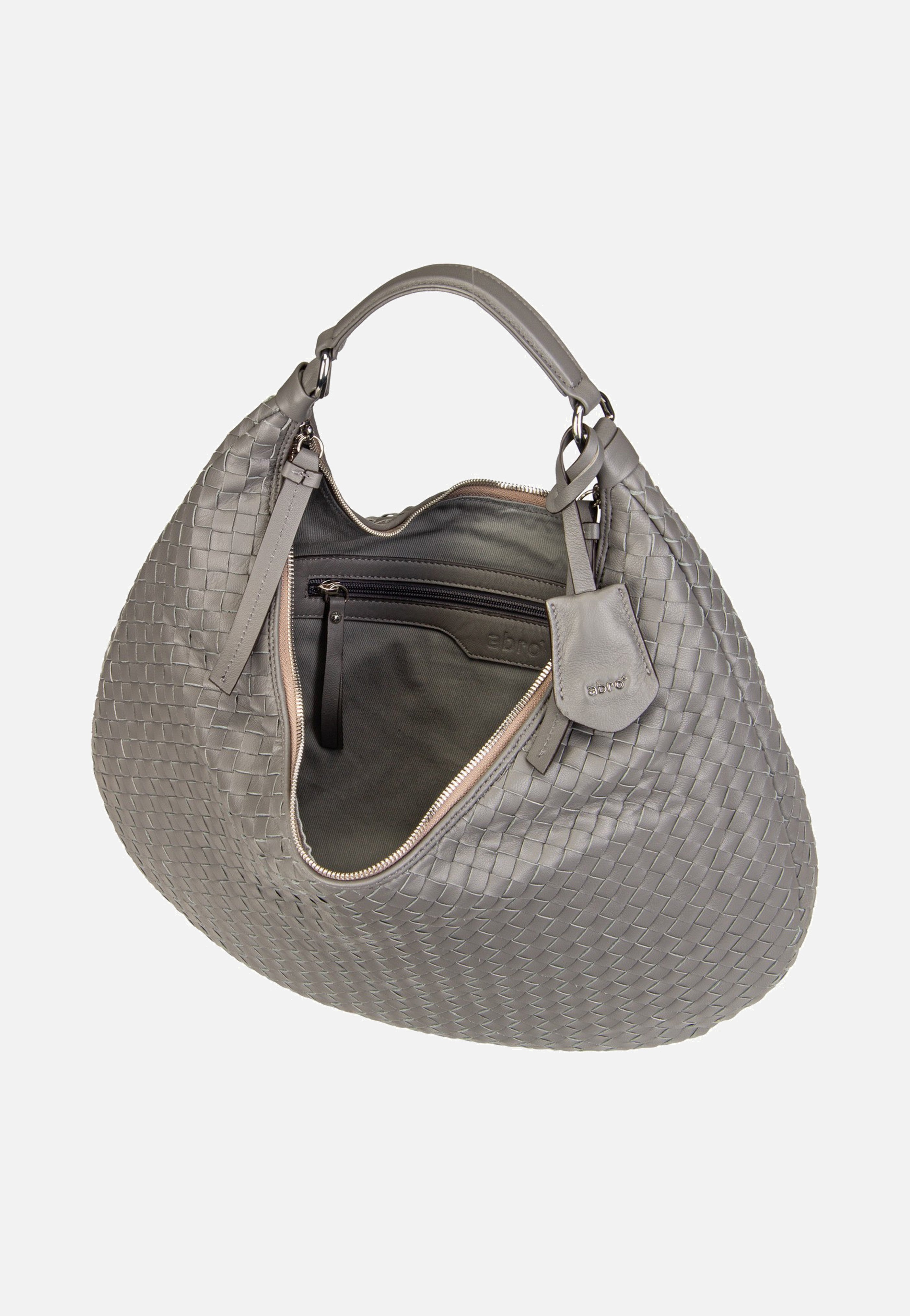 abro Nana Piuma Weaving Zinc Hobo Bag