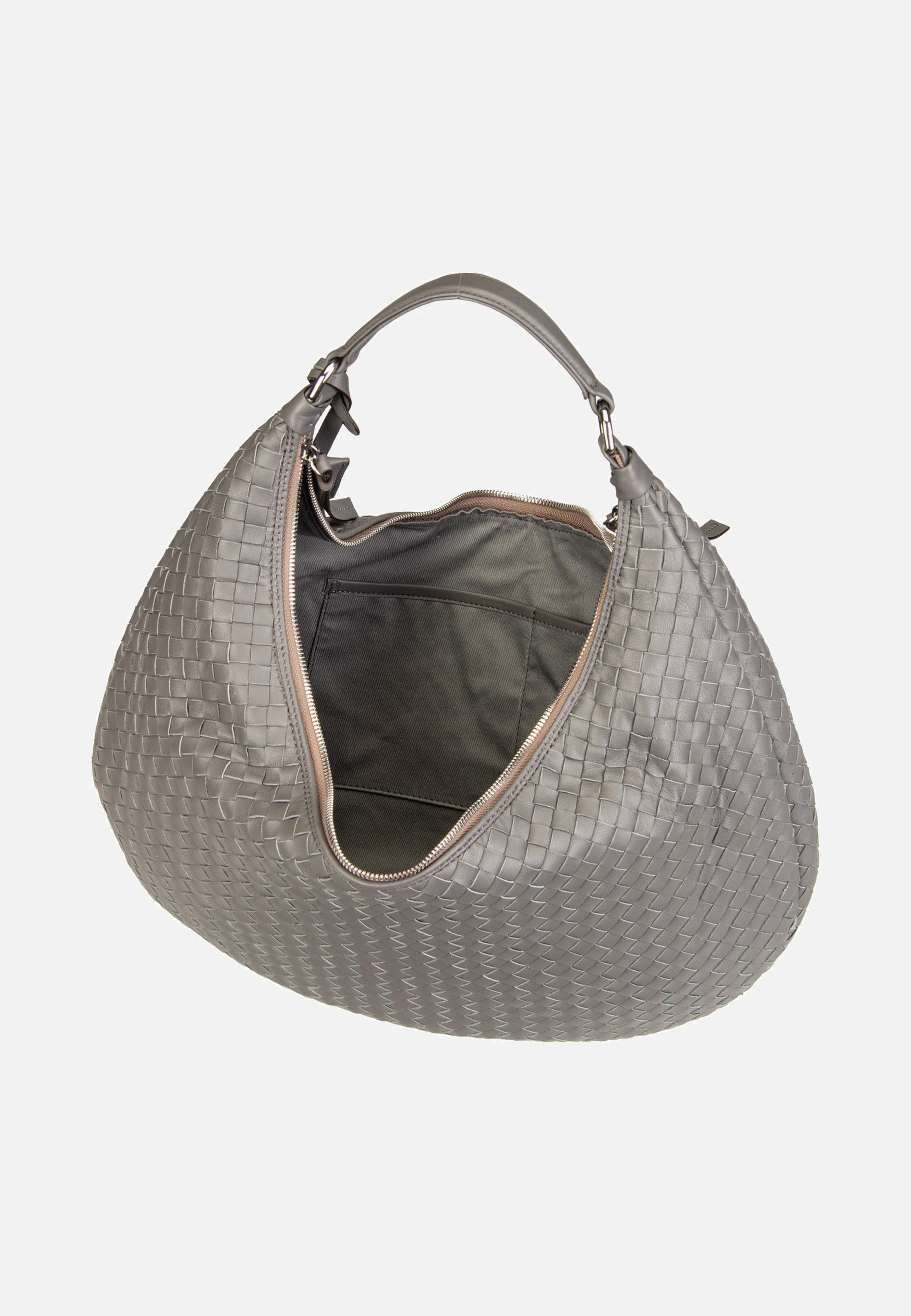 abro - Nana Piuma Weaving Zinc - Hobo Bag | Neutral-Image