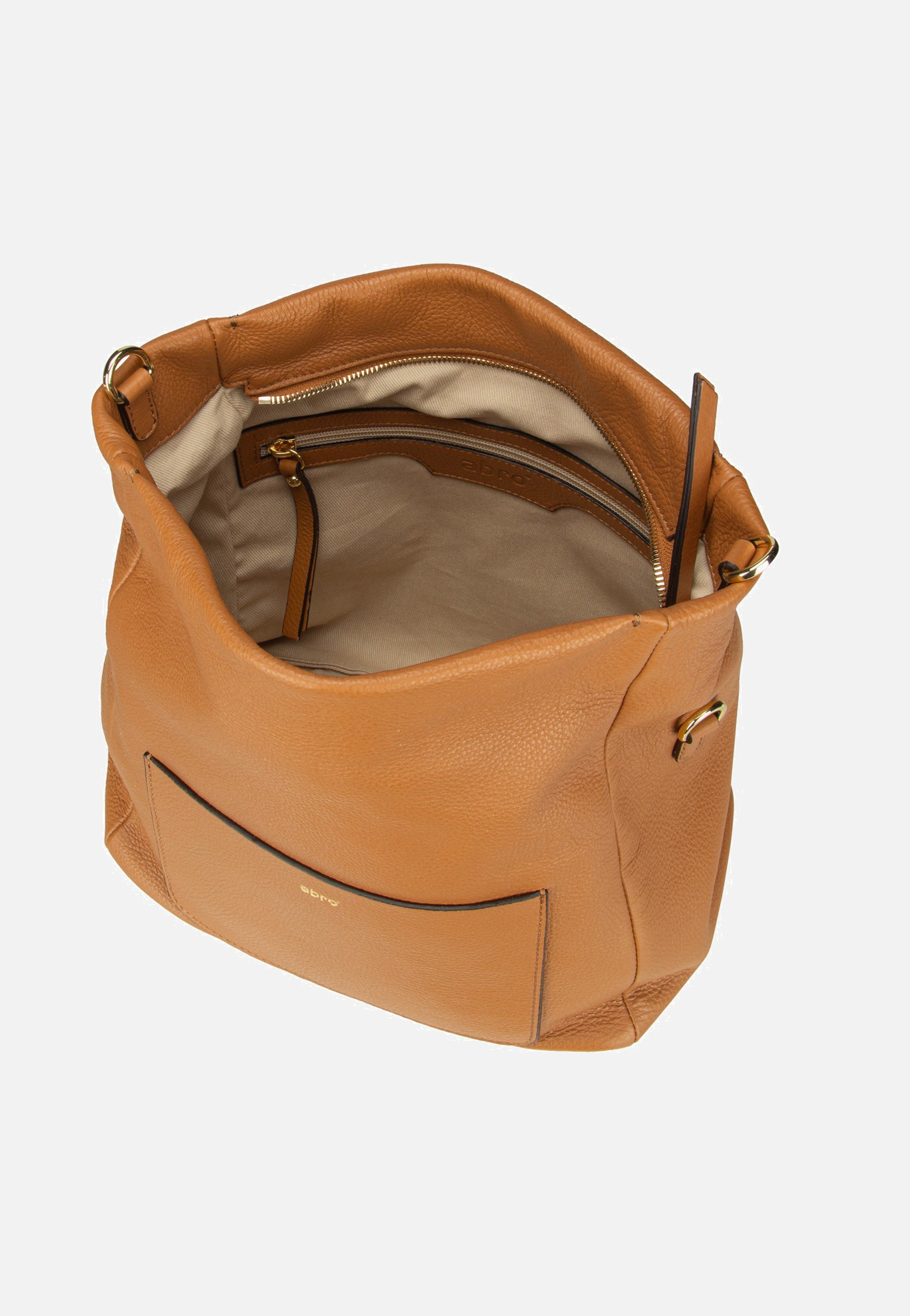 abro Raquel Small Cuoio Hobo Bag