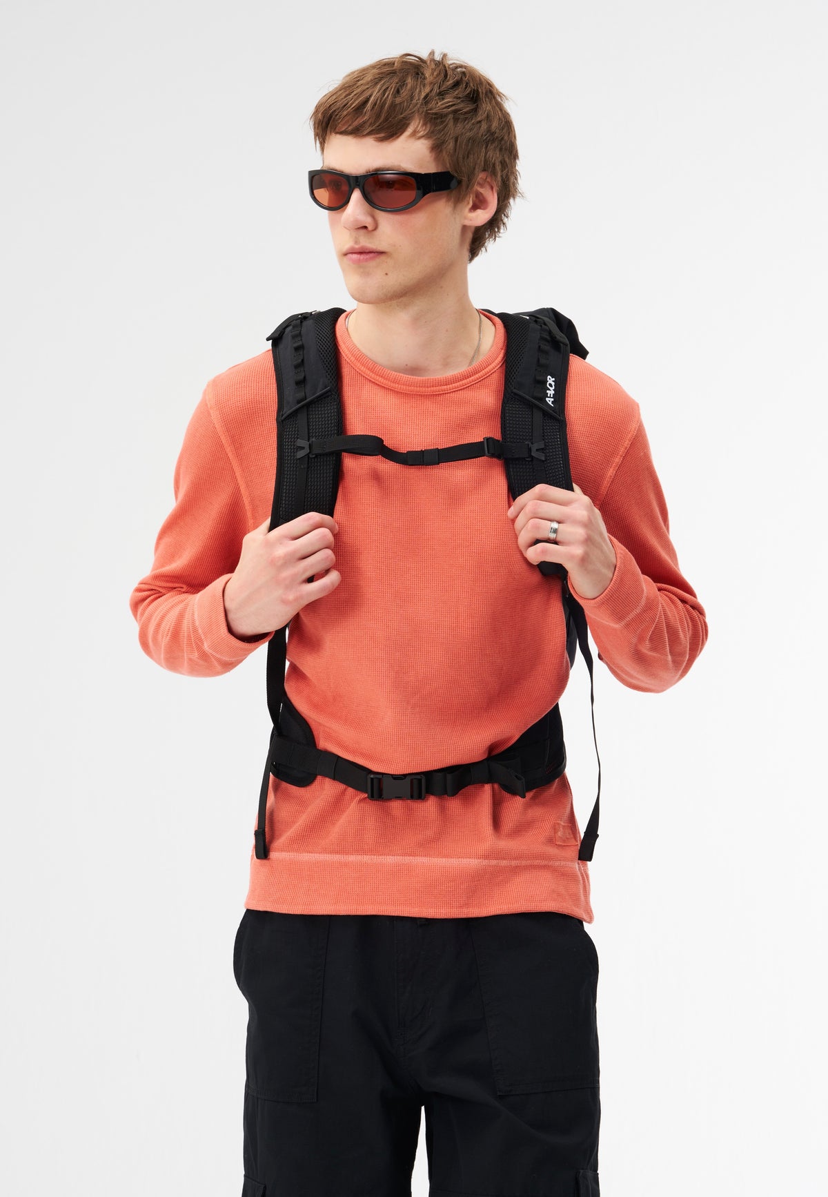 AEVOR Active Pack Black Rolltop Backpack