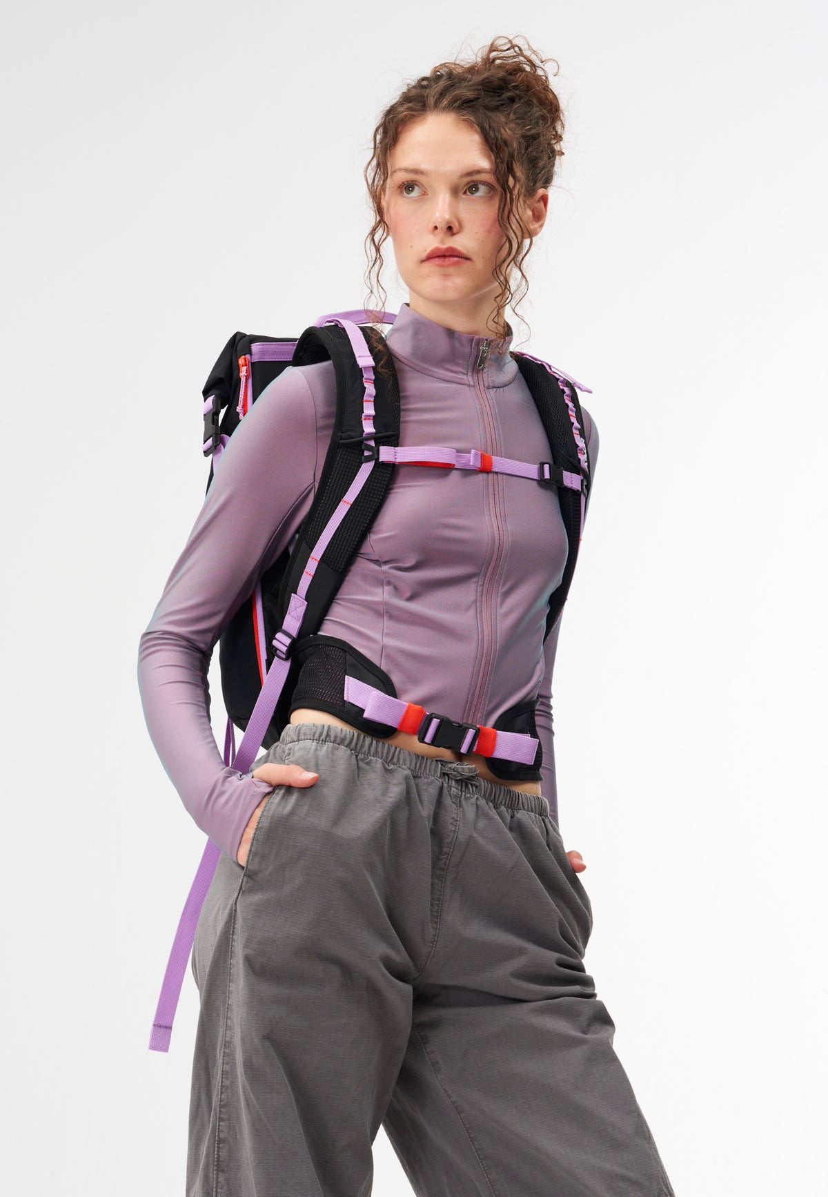AEVOR Active Pack Dual Dip Violett Rush Rolltop Backpack