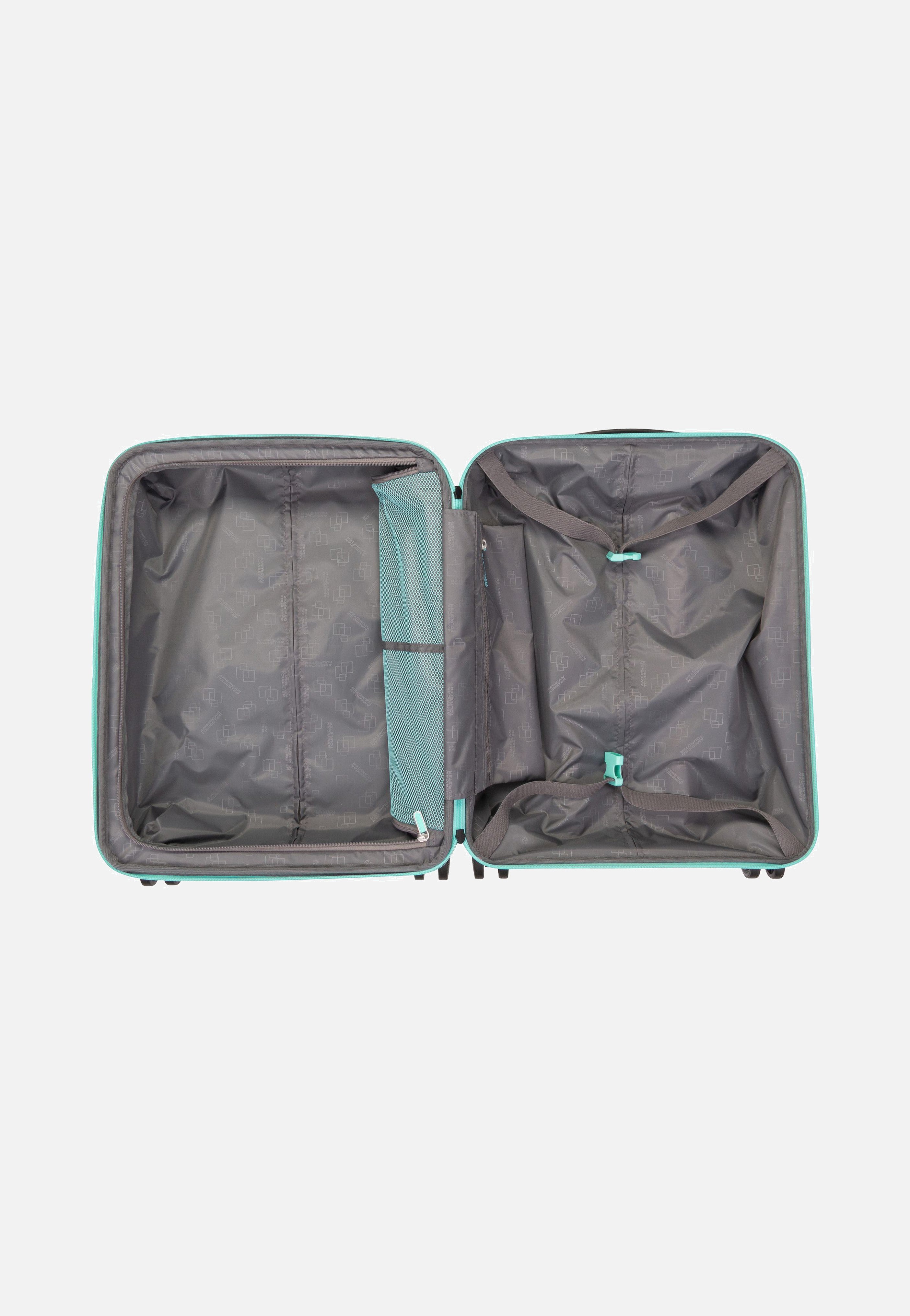 American Tourister Dashpop Spinner 55 EXP Aqua Sky Koffer