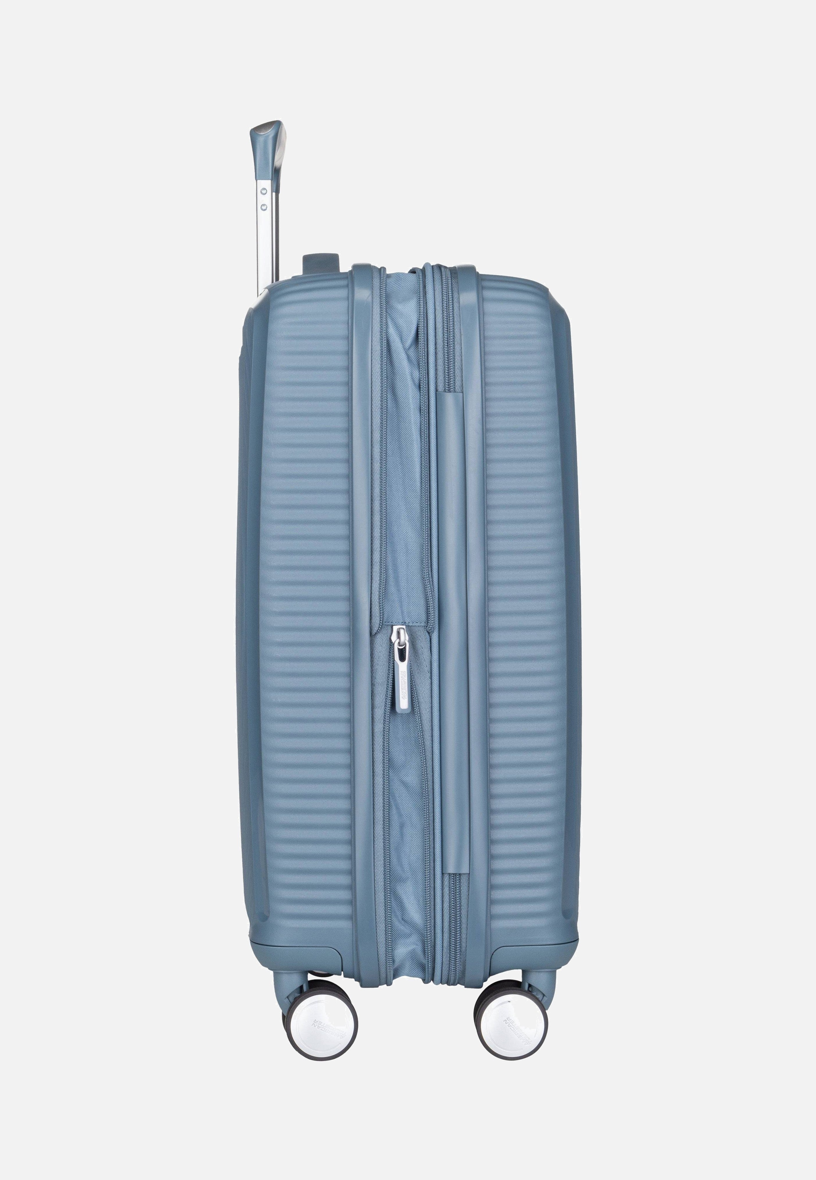 American Tourister - SoundBox Spinner 55 EXP Stone Blue - Suitcase | Neutral-Image