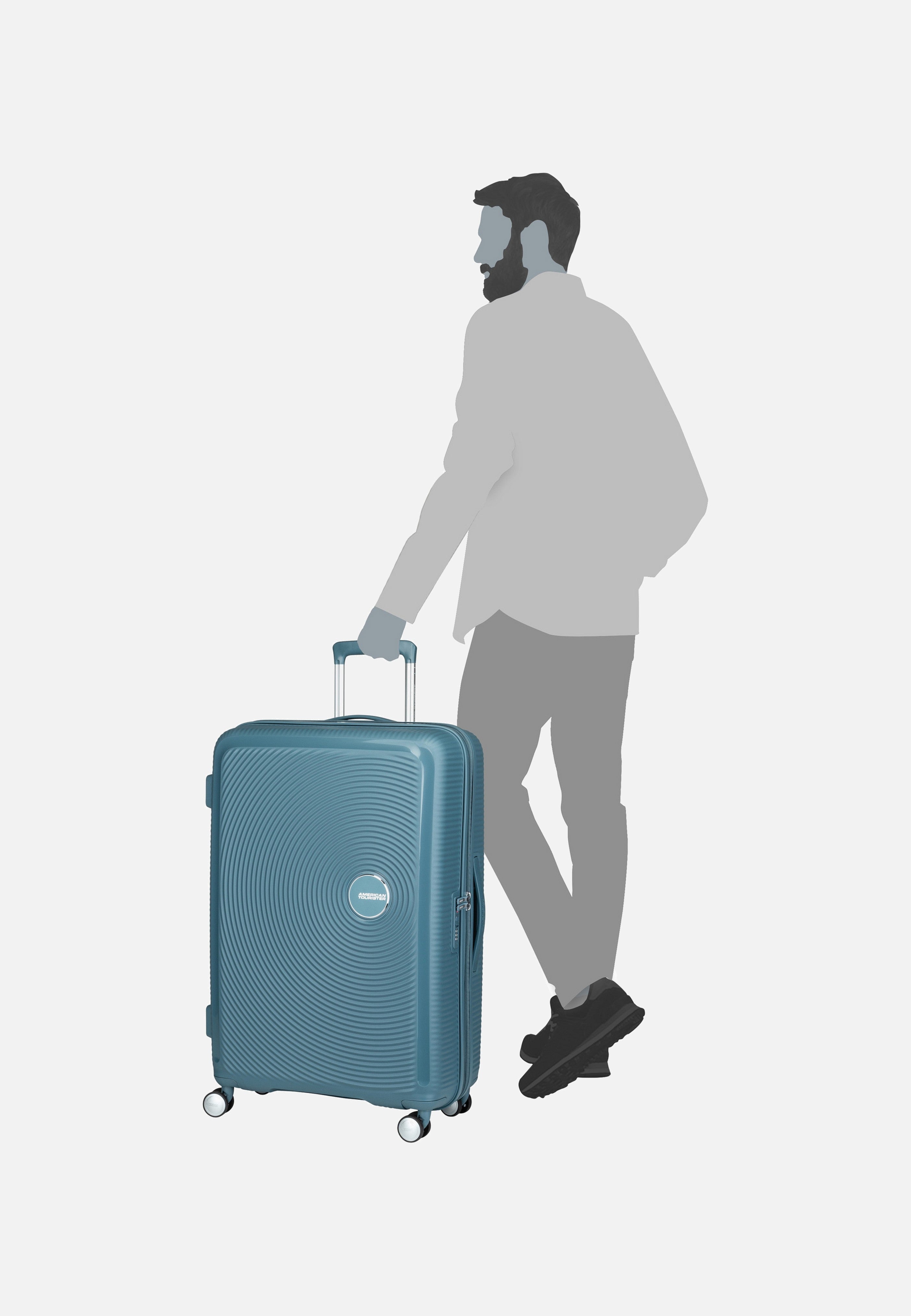 American Tourister - SoundBox Spinner 77 EXP Stone Blue - Suitcase | Neutral-Image