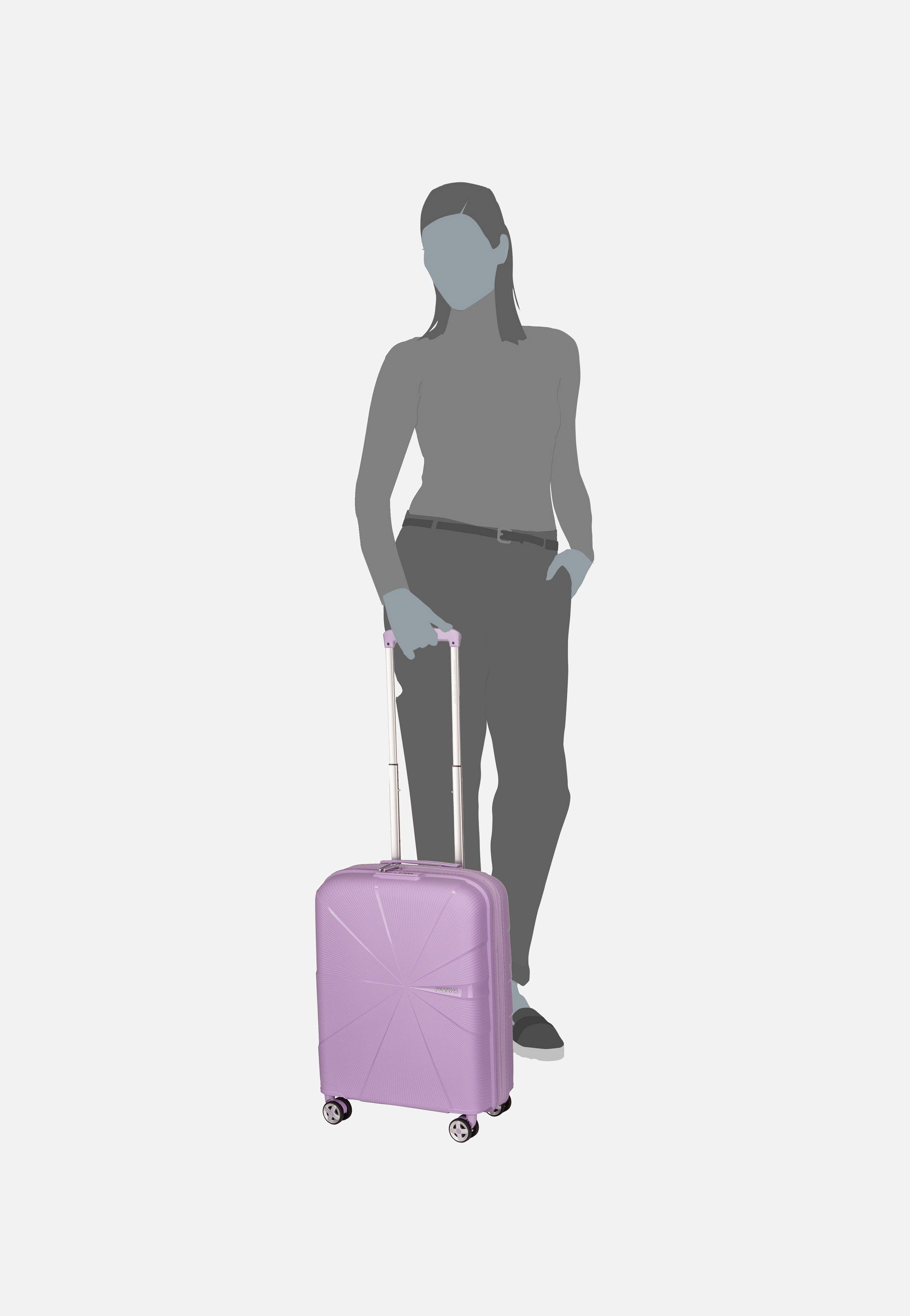 American Tourister Starvibe Spinner 55 EXP Digital Lavender Koffer