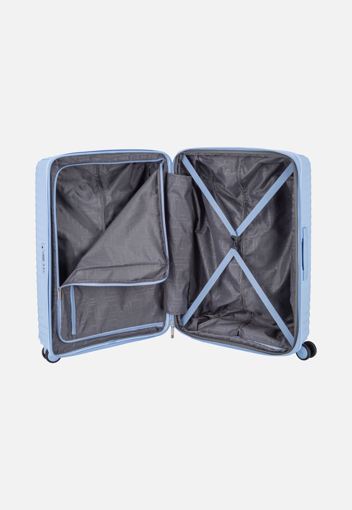 American Tourister Diablast Spinner 68/25 Exp TSA Glacier Blue Koffer