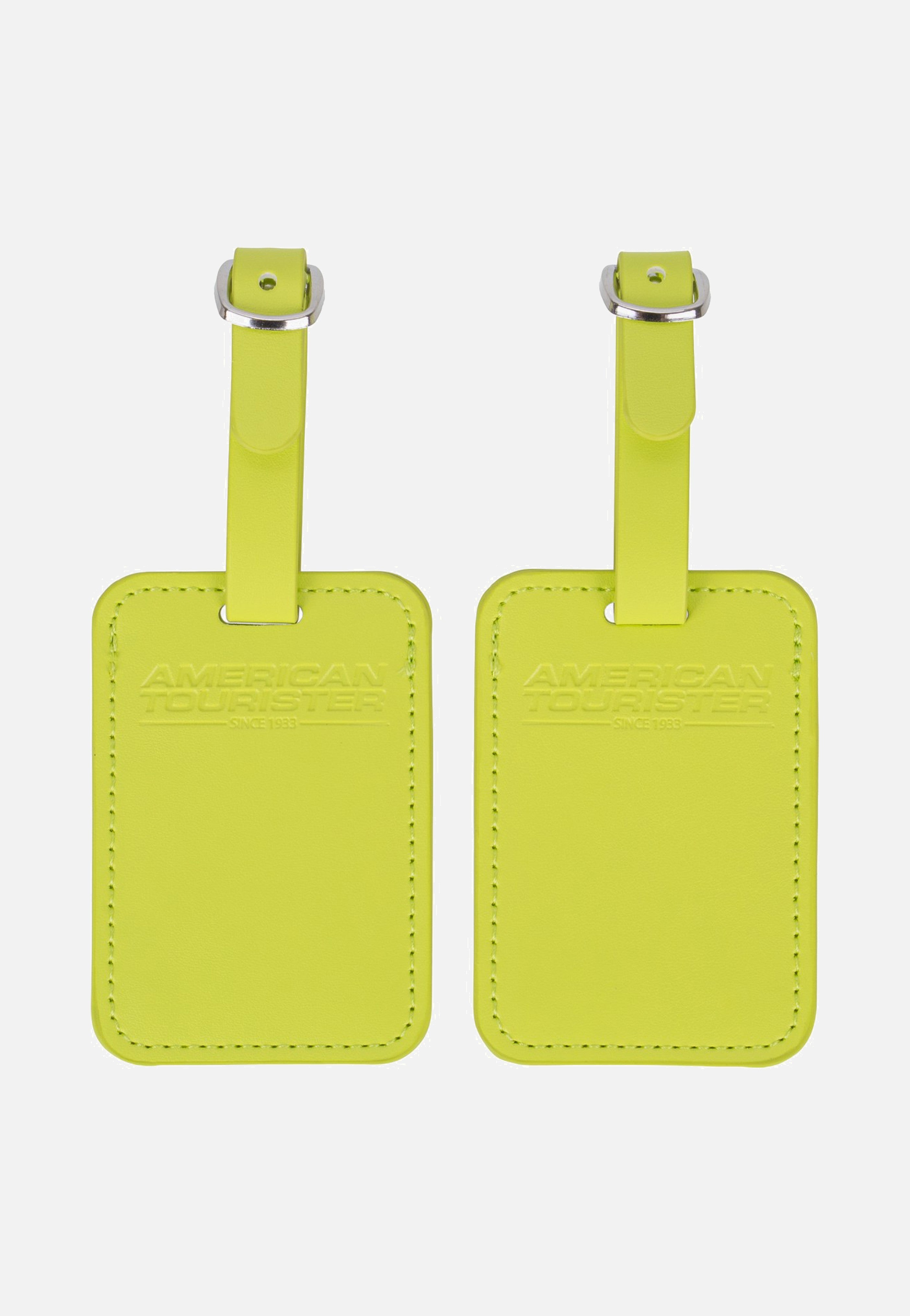 American Tourister Luggage Tag Pack Of 2 Light Lime Luggage Tag