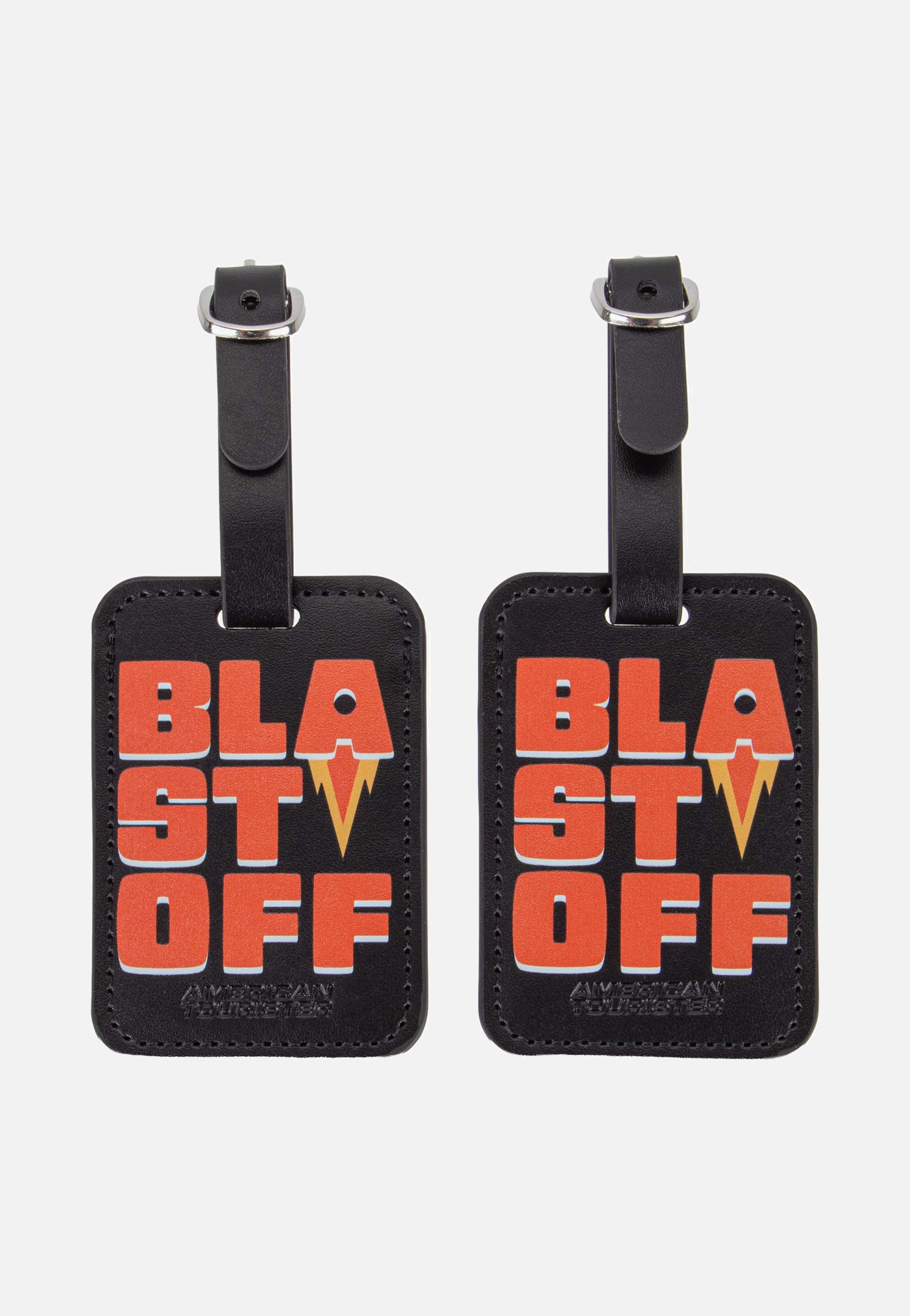 American Tourister Luggage Tag Pack Of 2 Print Blast Off Luggage Tag