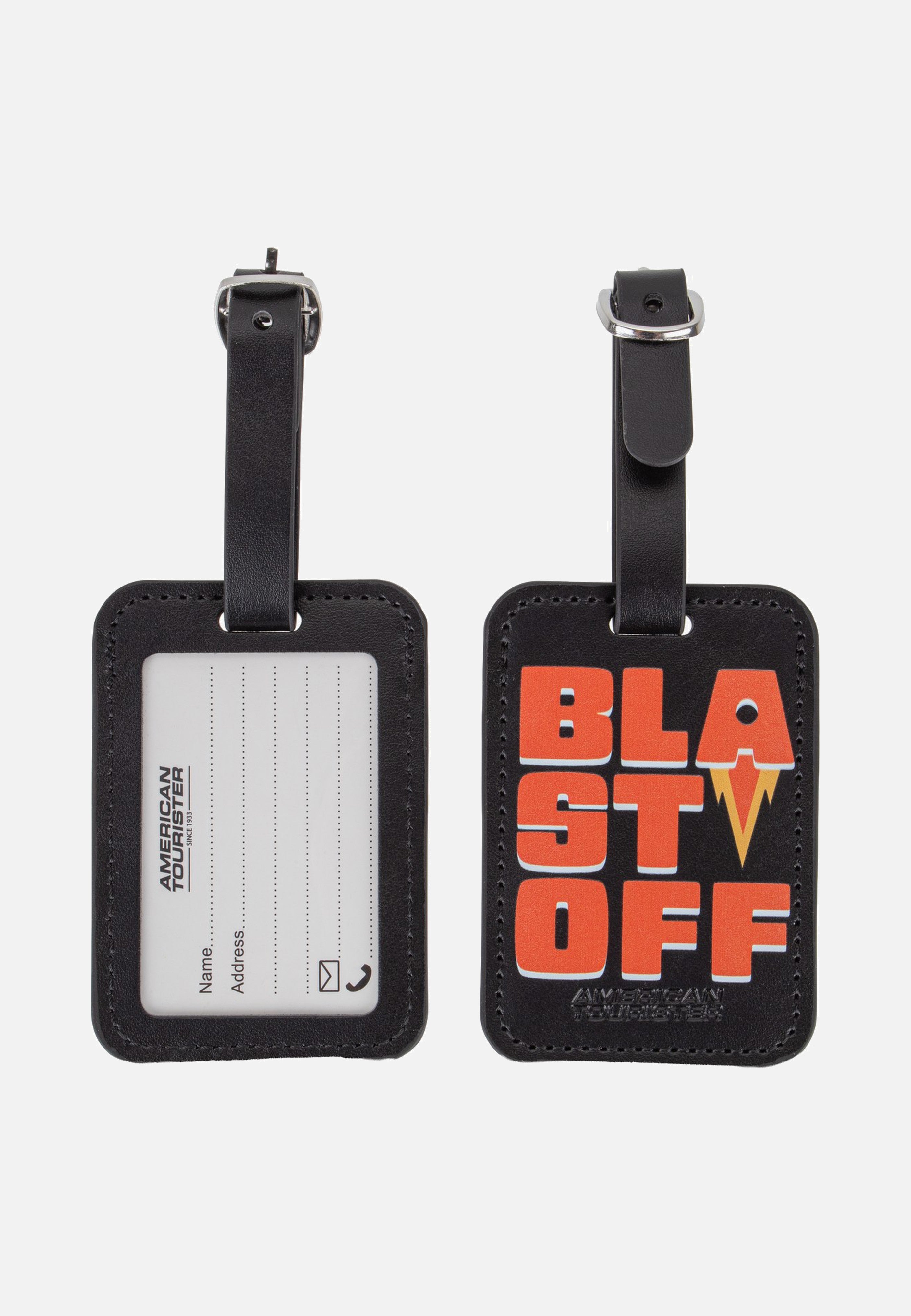 American Tourister Luggage Tag Pack Of 2 Print Blast Off Luggage Tag