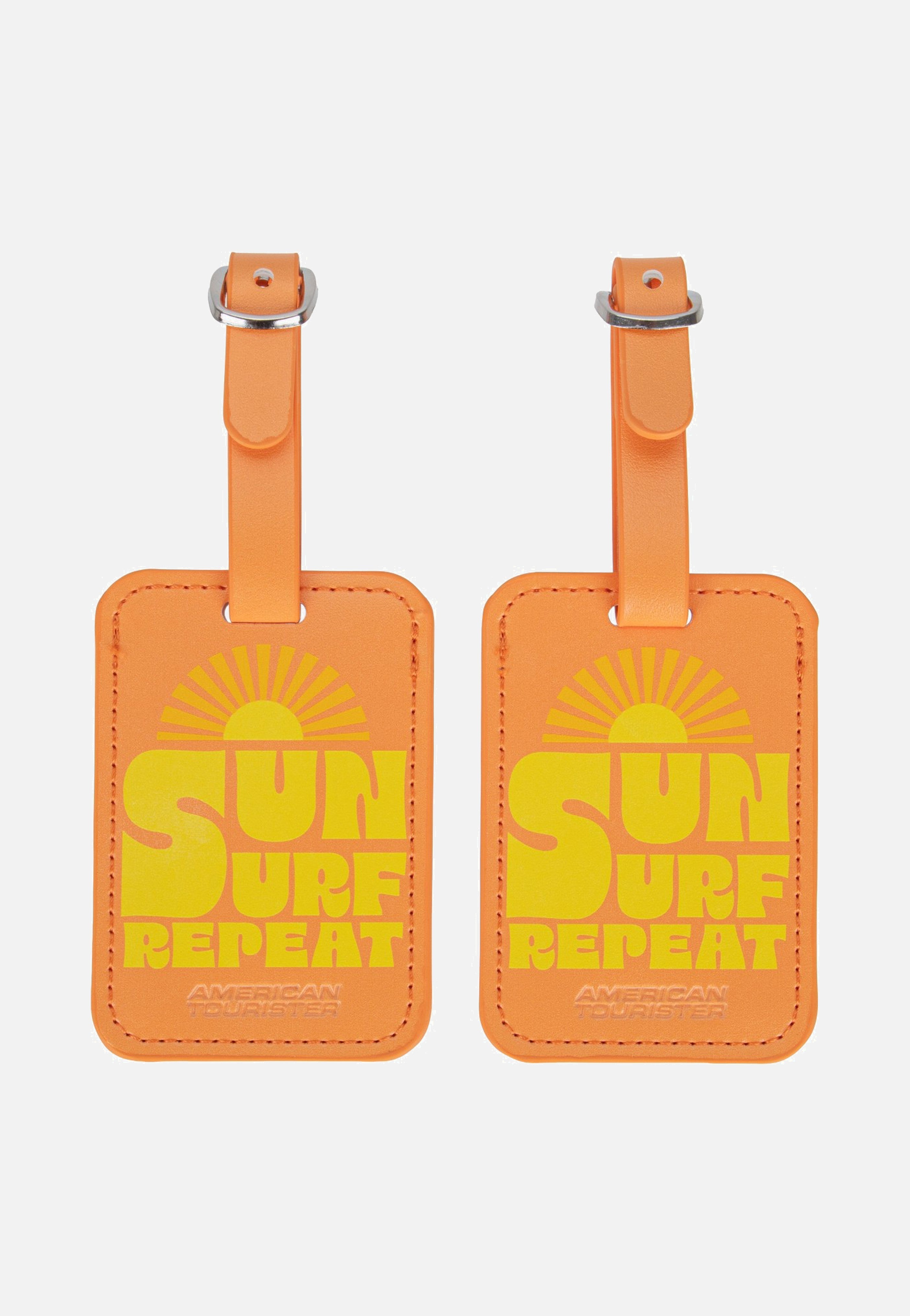 American Tourister Luggage Tag Pack Of 2 Print Sun Surf Repeat Luggage Tag
