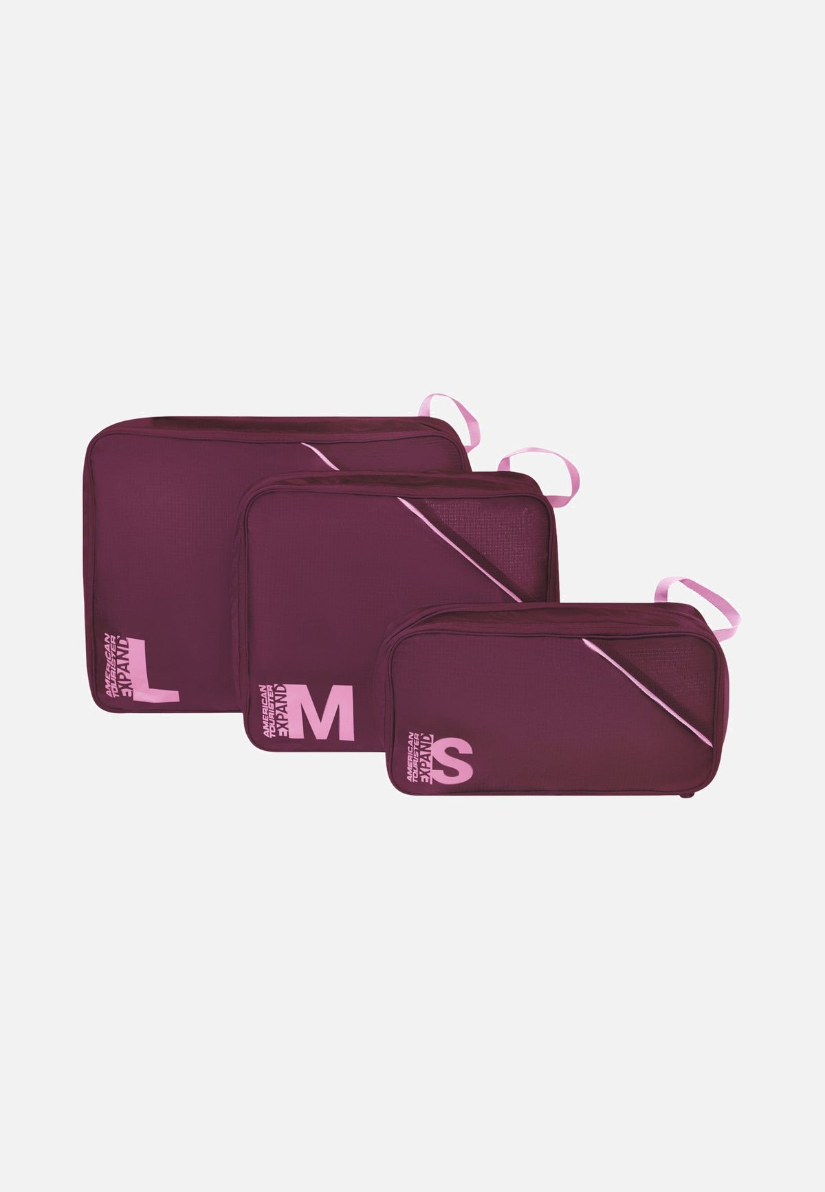 American Tourister Packing Cubes S/M/L Iced Berry Packing Cubes