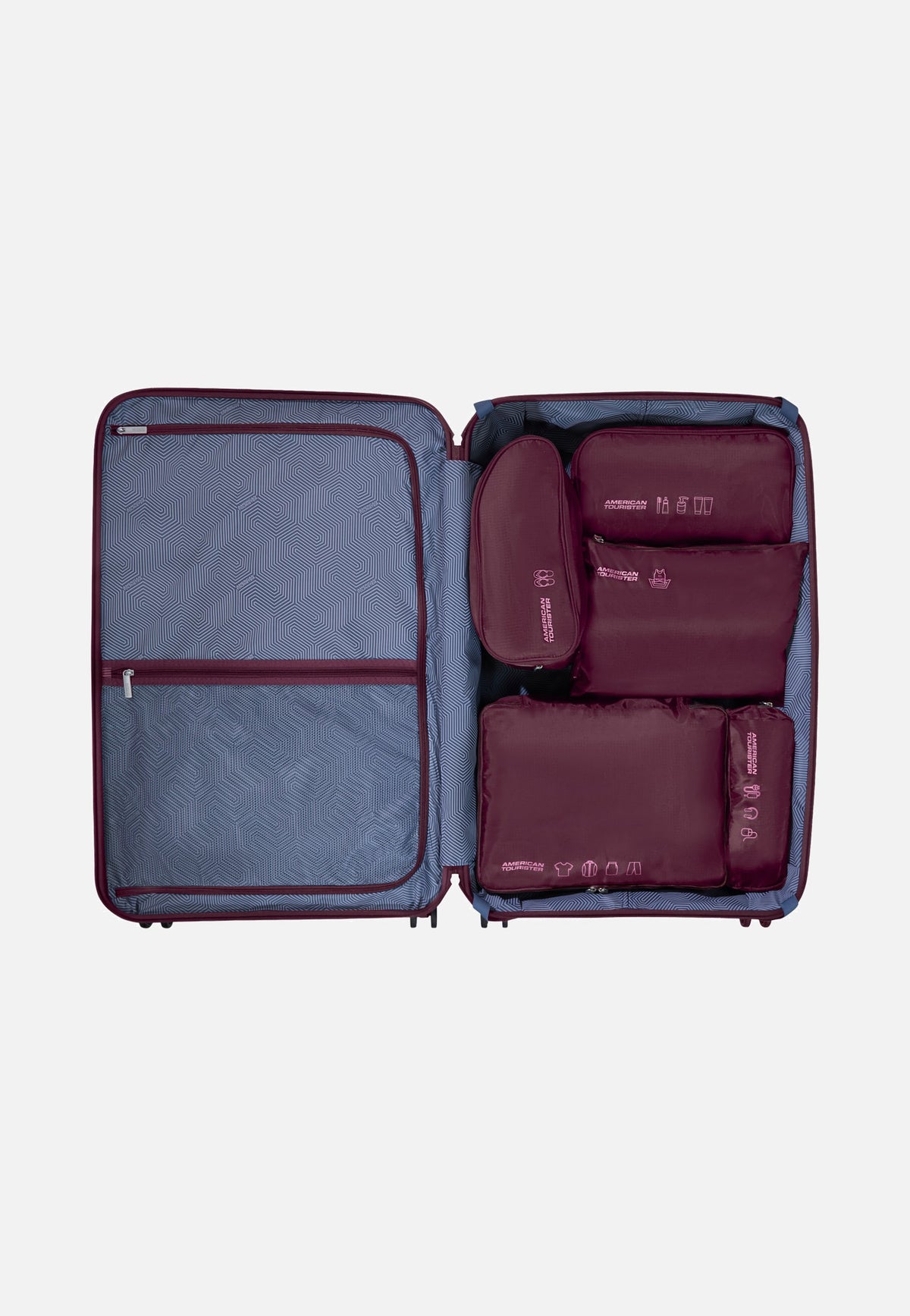 American Tourister Packing Organizers 5Pcs Iced Berry Packing Organizers