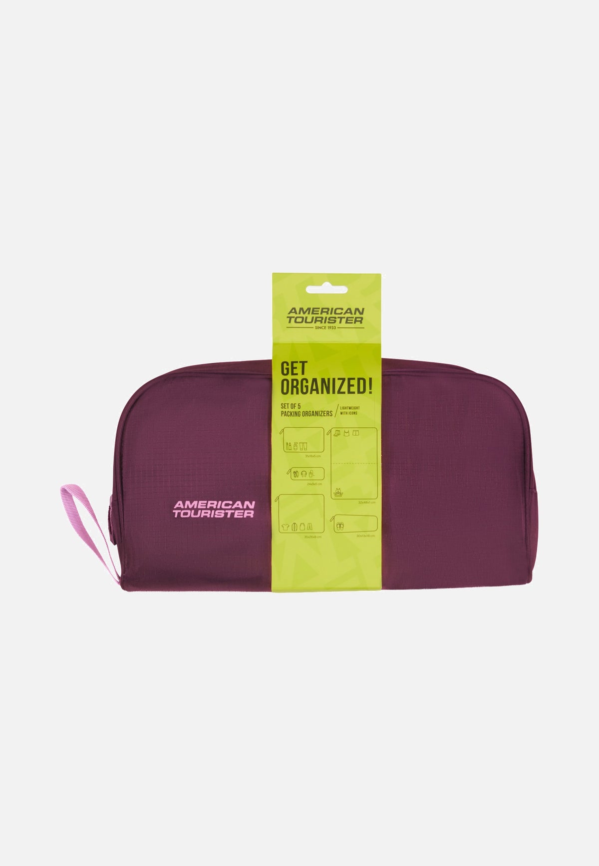 American Tourister Packing Organizers 5Pcs Iced Berry Packing Organizers