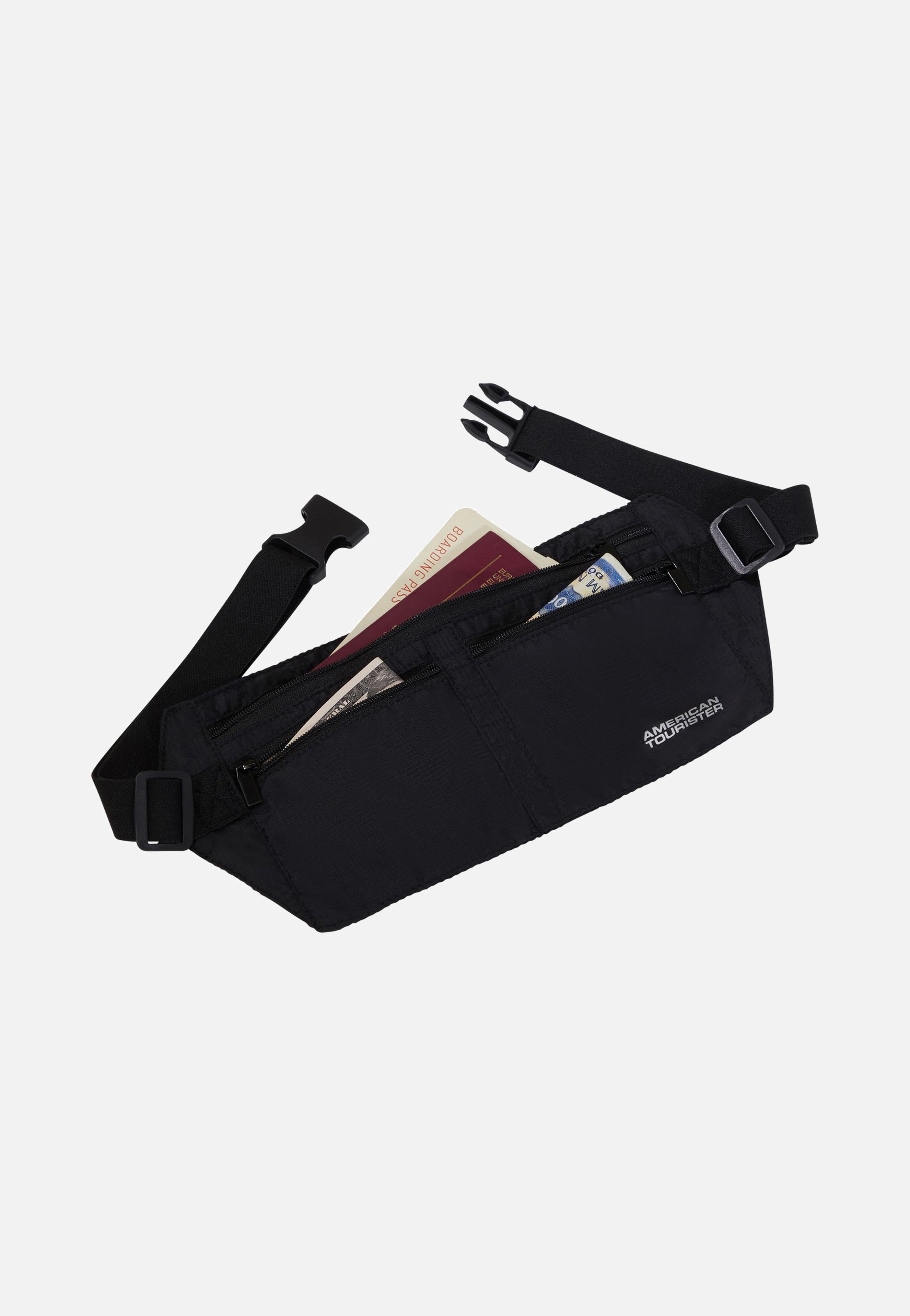 American Tourister RFID Money Belt Bag Black Accessories