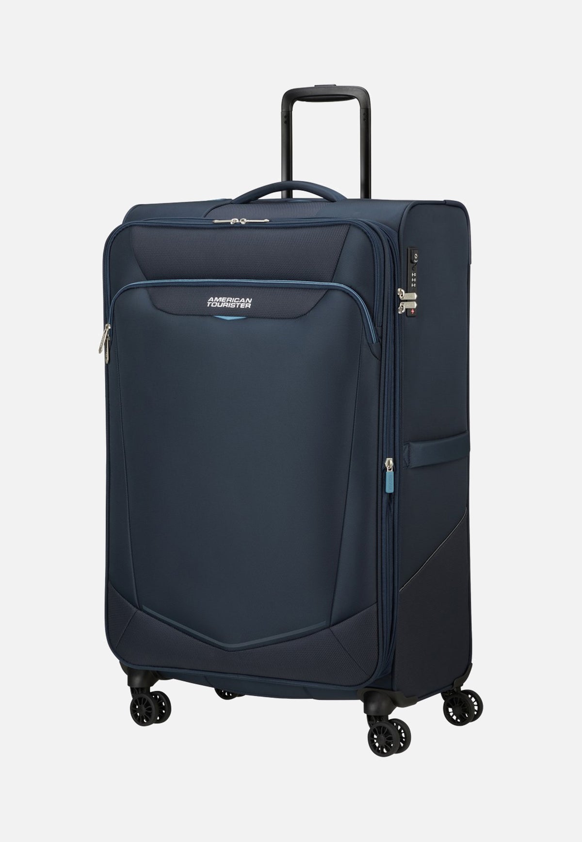 American Tourister Summerride Spinner L Exp TSA Navy Koffer