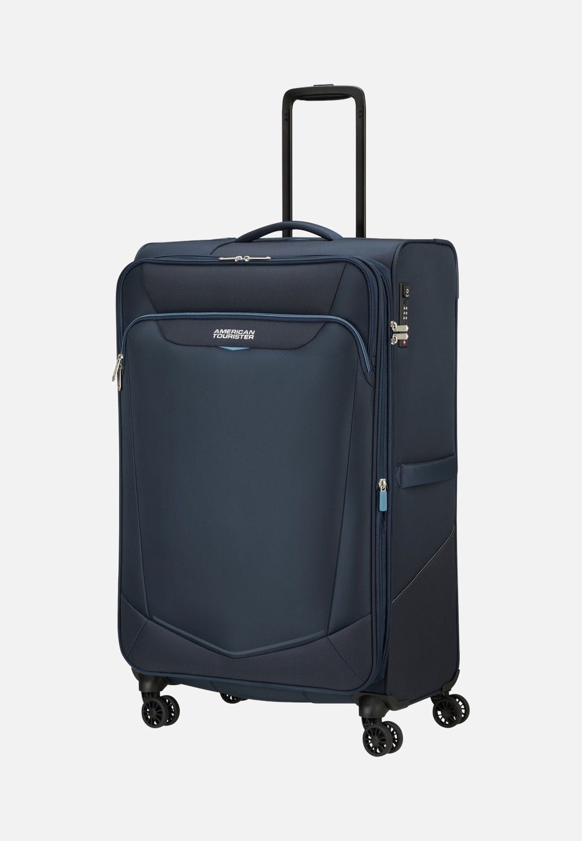 American Tourister Summerride Spinner L Exp TSA Navy Koffer