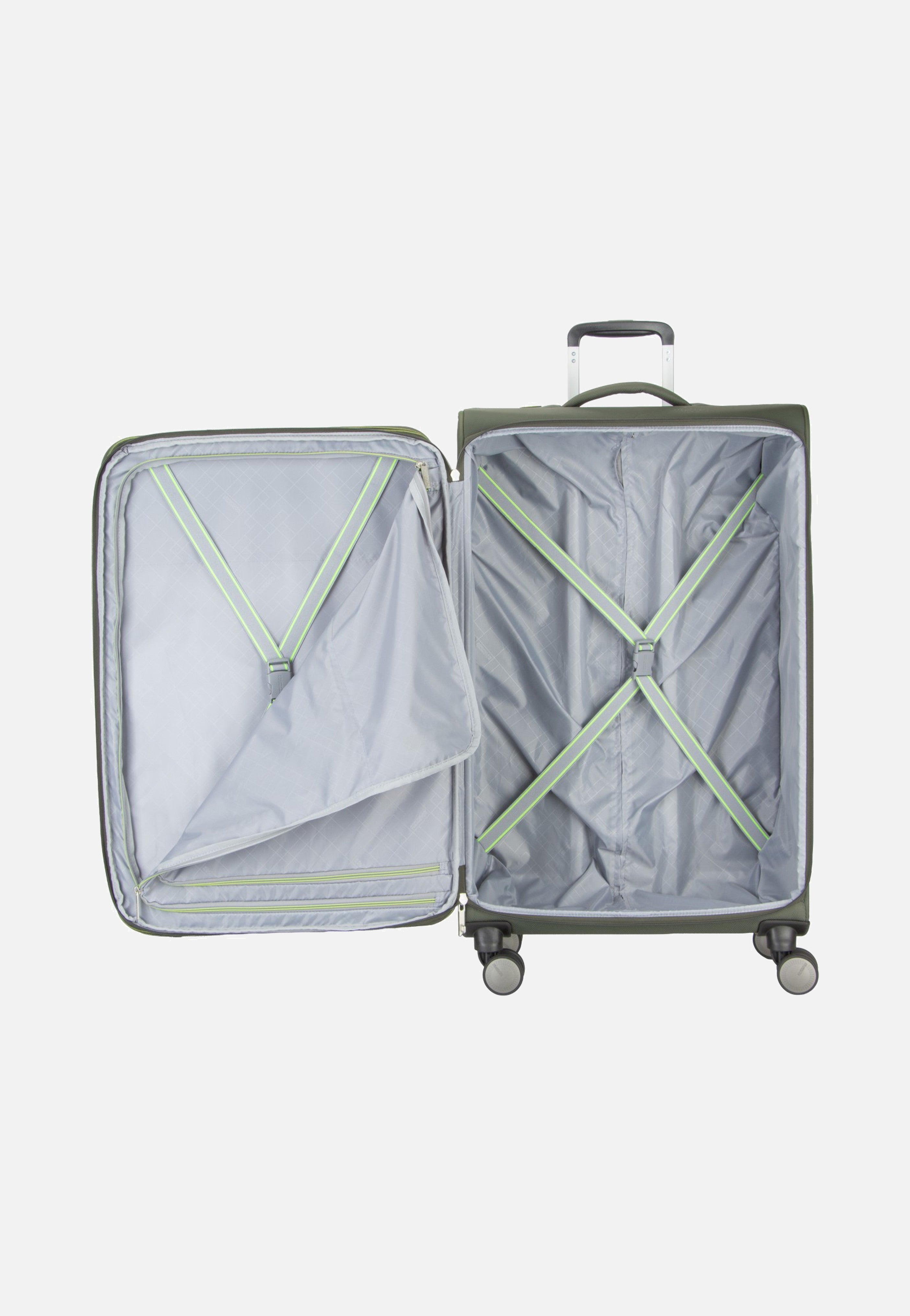 American Tourister Wanderlite Spinner L Exp Dark Khaki Koffer