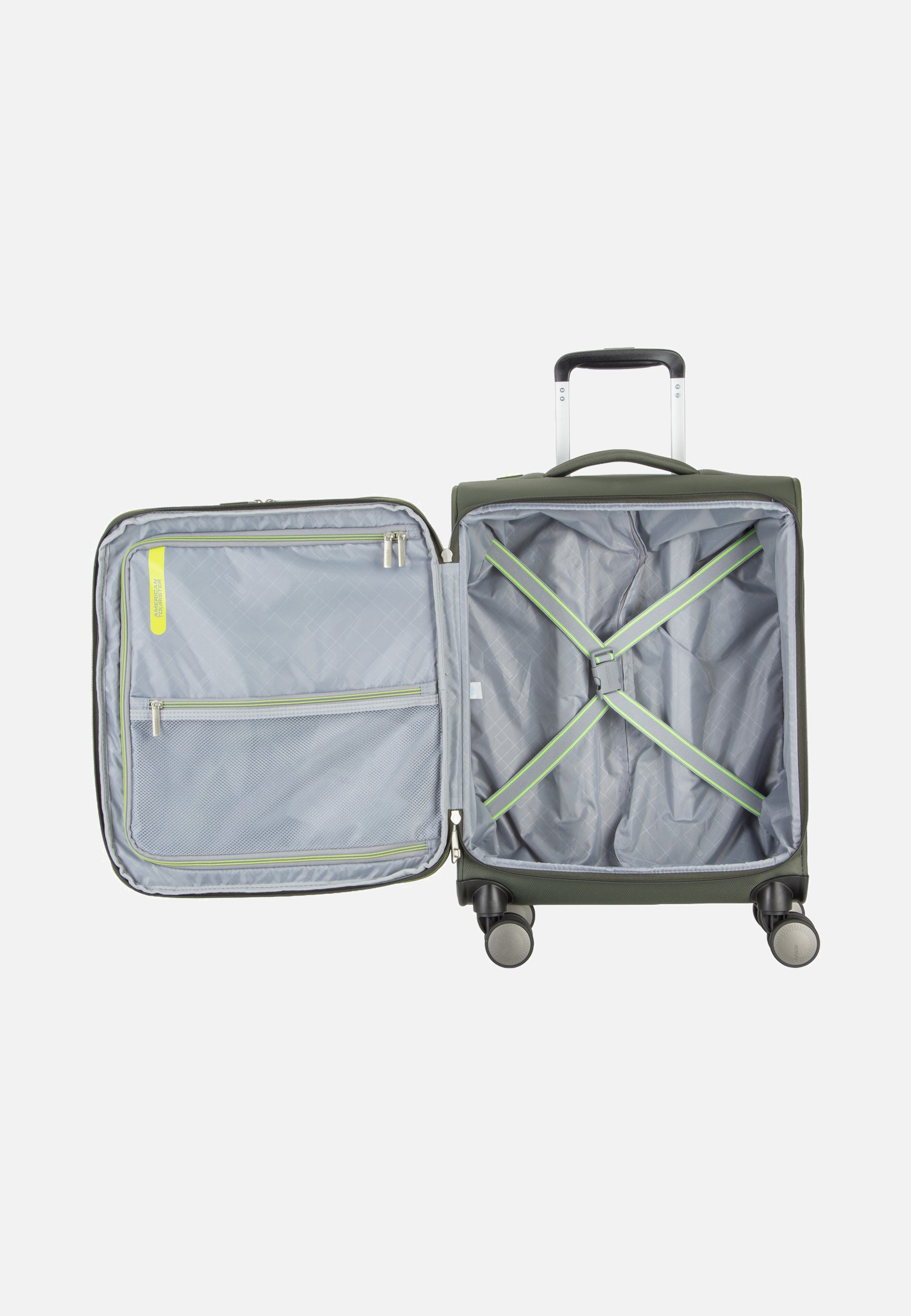 American Tourister Wanderlite Spinner S Exp Dark Khaki Koffer