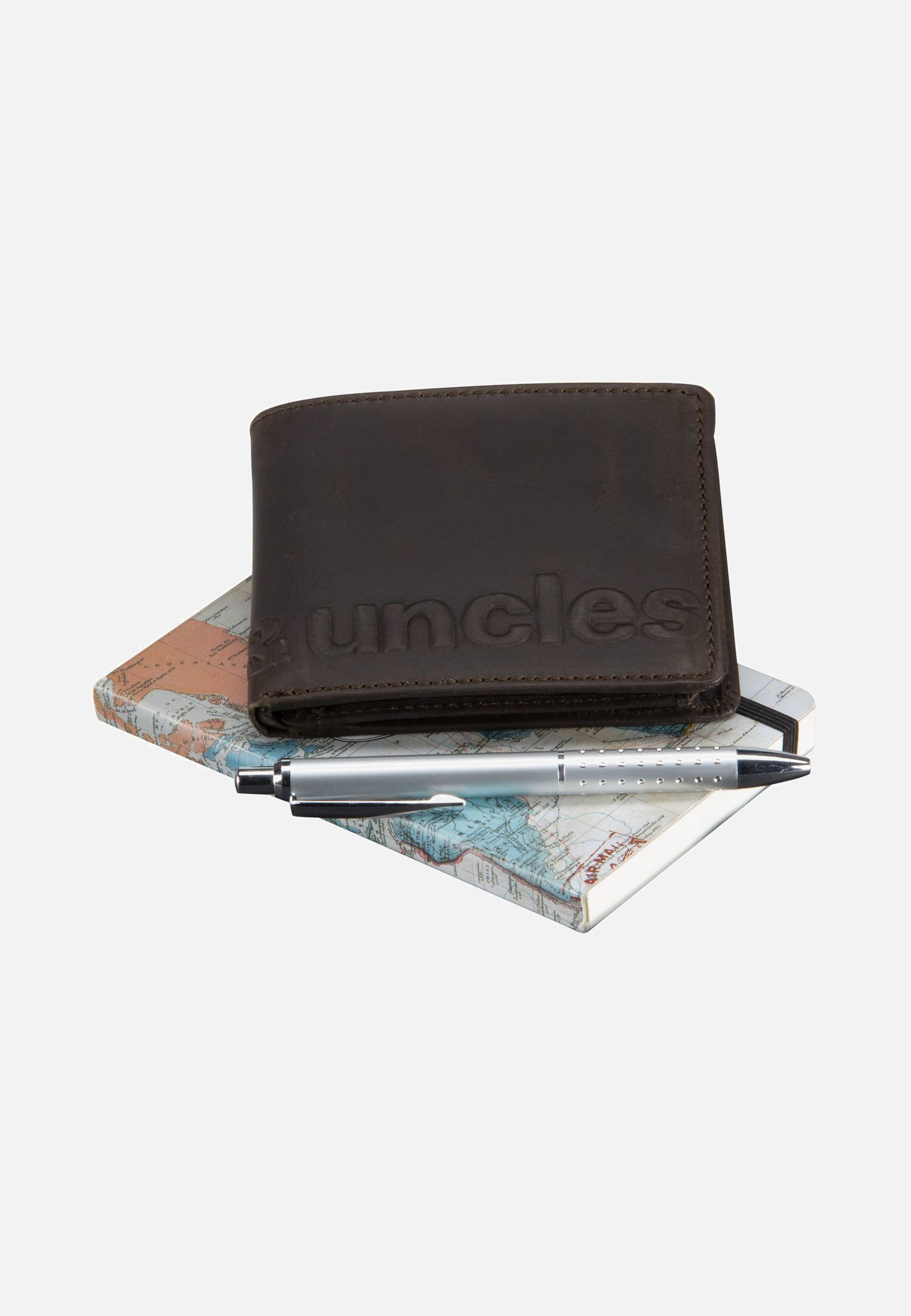 aunts & uncles Matt Vintage Brown Vintage Brown Logo Portemonnaie