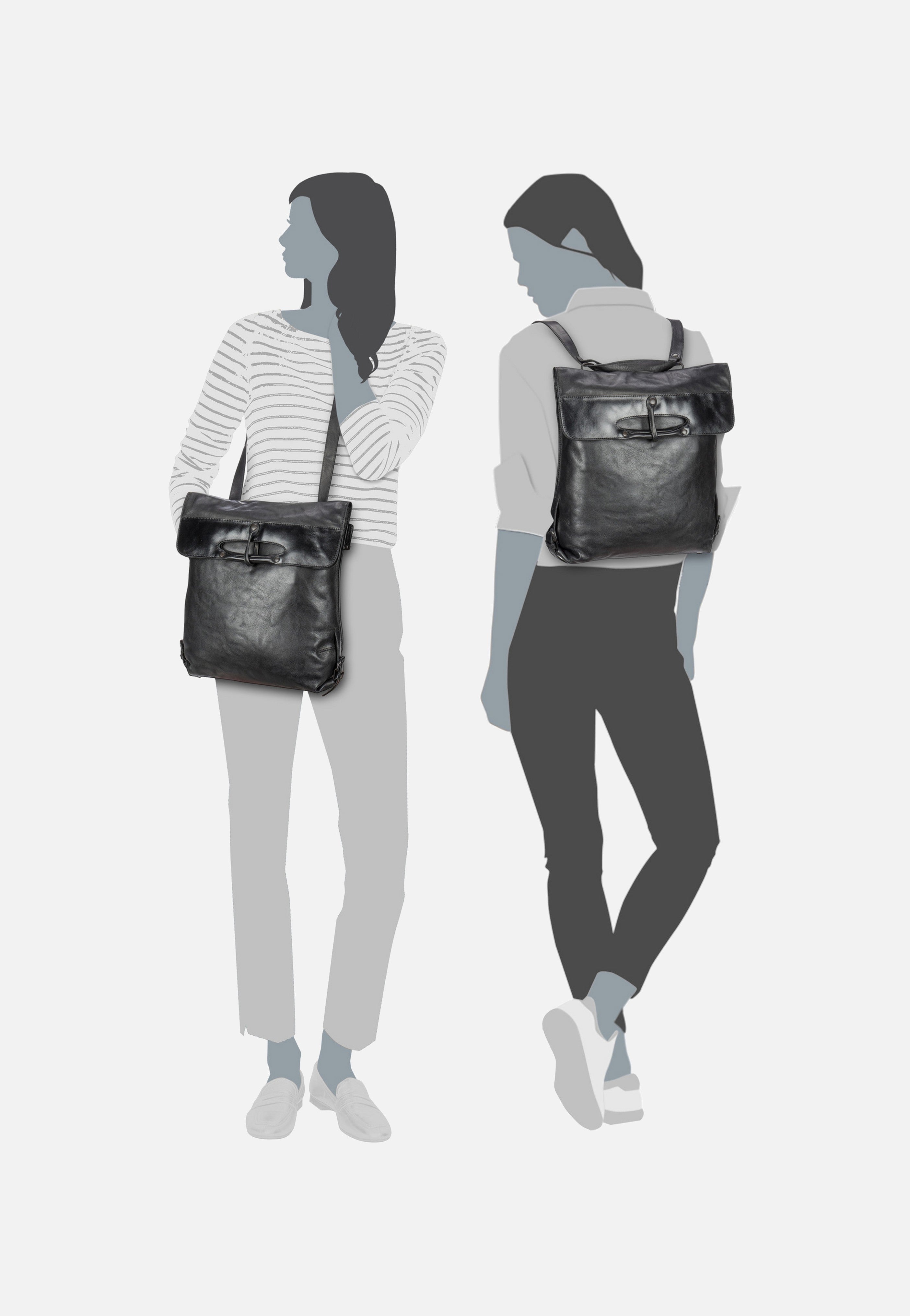 aunts & uncles - Mrs. Apple Strudel Black Smoke - Backpack | Women-Image