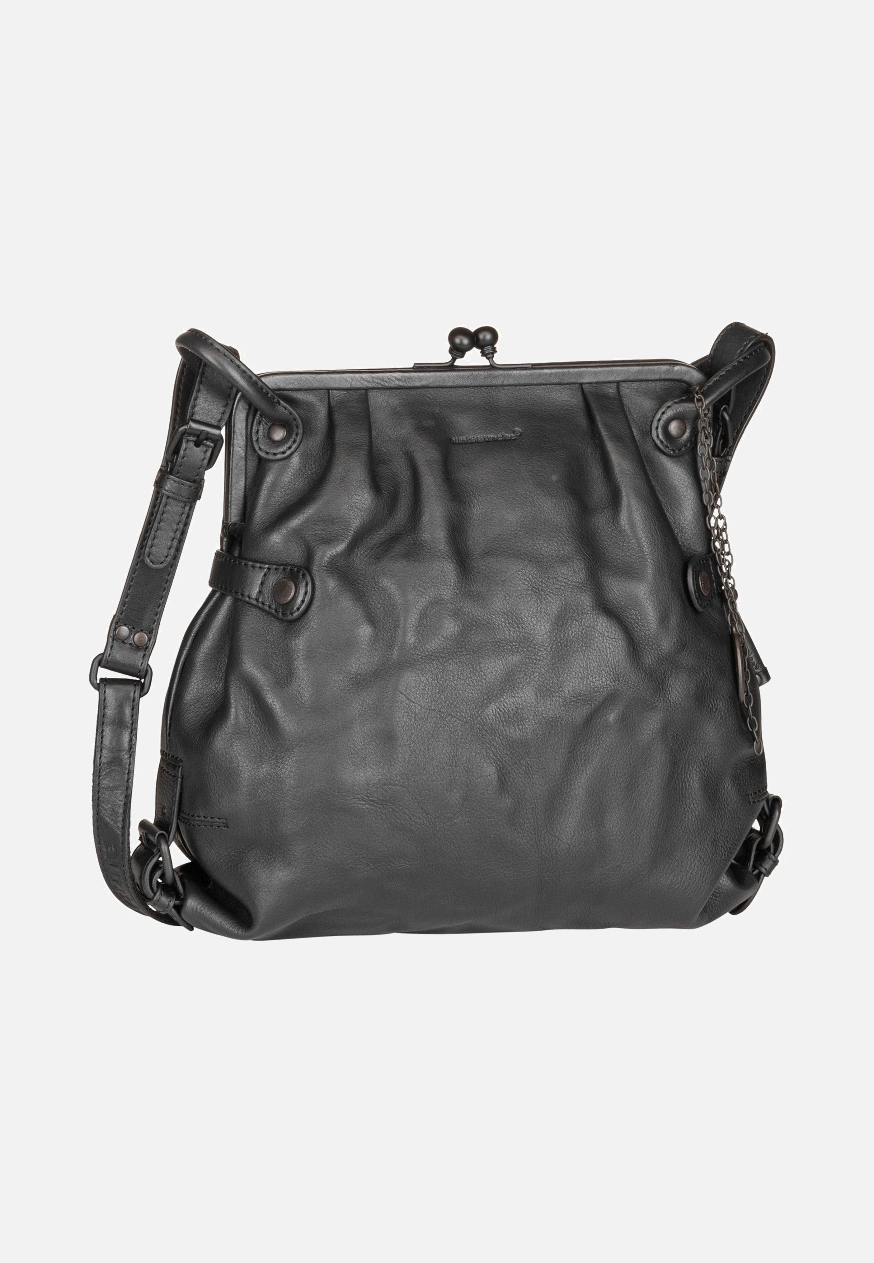 aunts & uncles Mrs. Tea Cake Black Smoke Hobo Bag