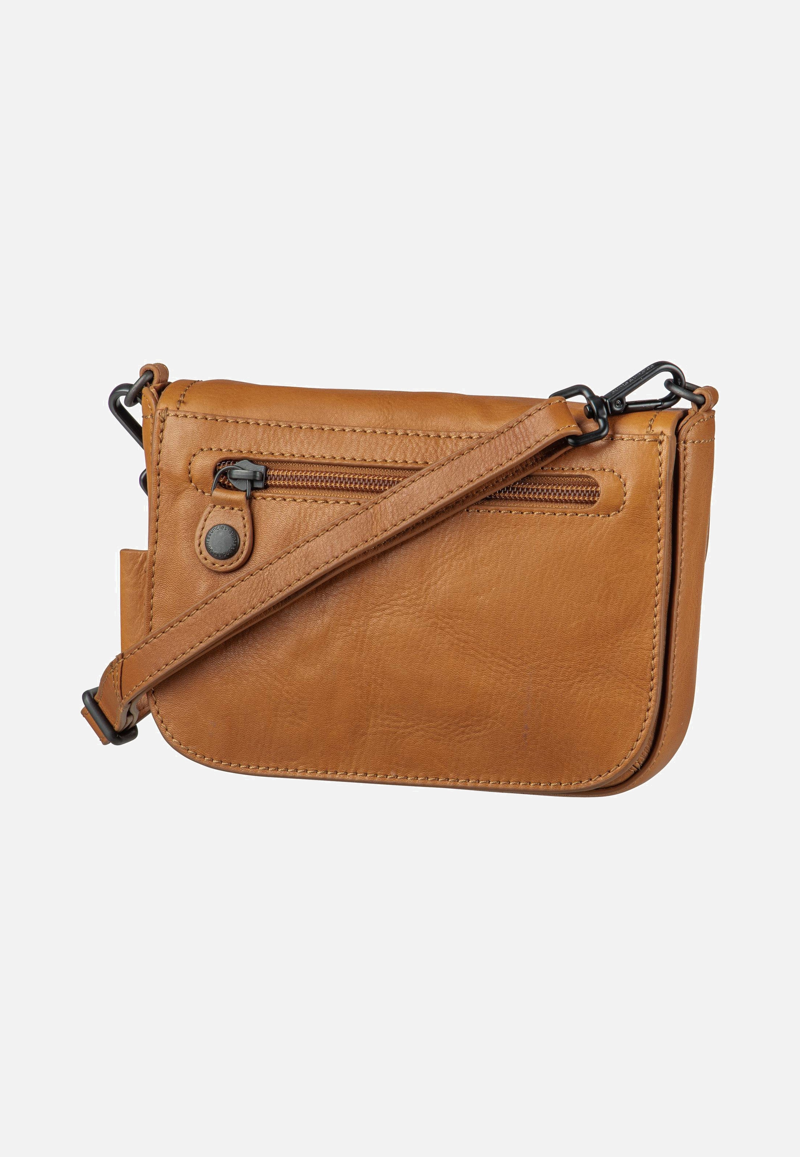 aunts & uncles Mrs. Waffle Caramel Saddle Bag