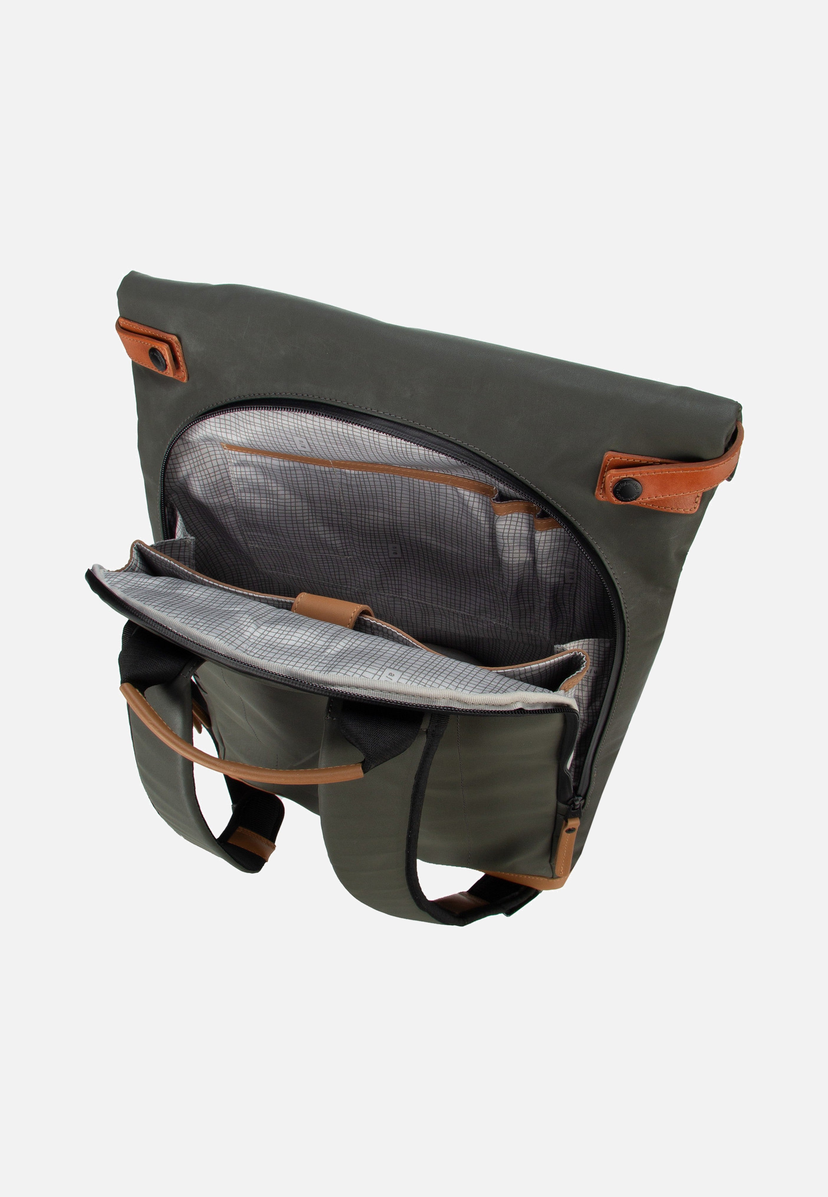 aunts & uncles - Osaka Gravity Grey - Rolltop Backpack | Neutral-Image