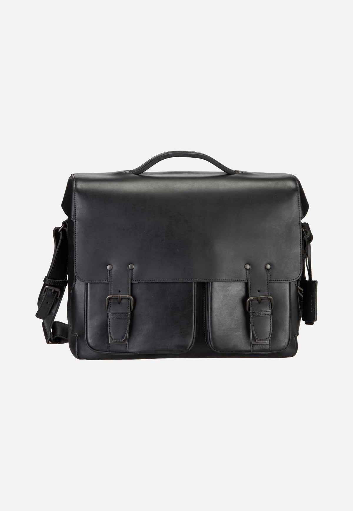 aunts & uncles Finn Black Messenger Bag