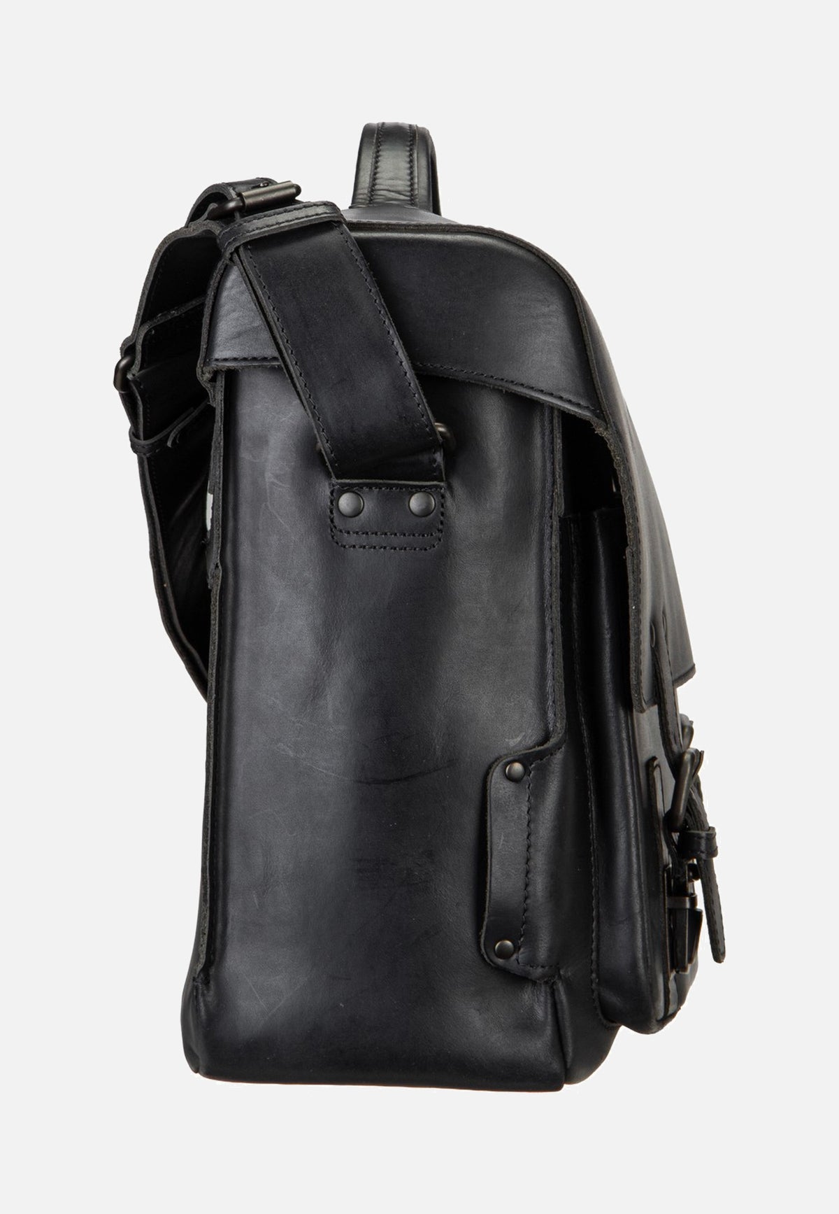 aunts & uncles Finn Black Messenger Bag