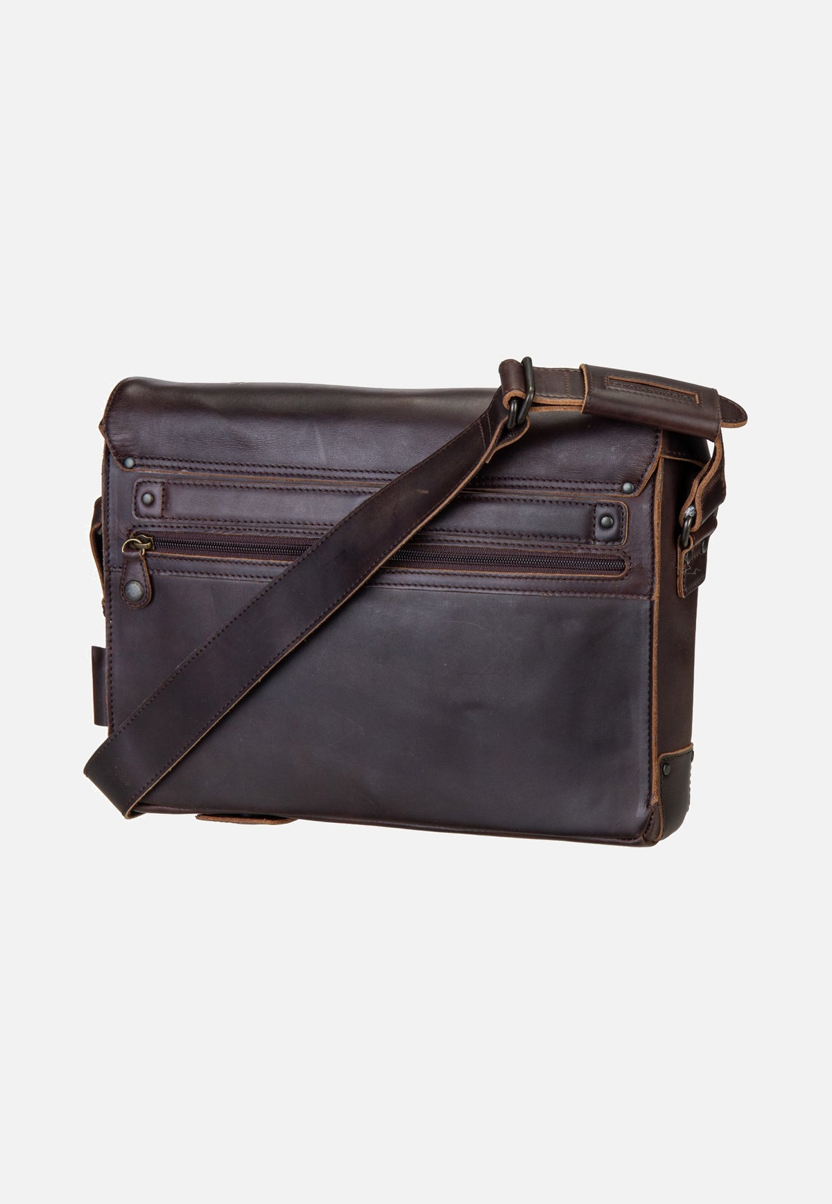 aunts & uncles Judd Dark Brown Messenger Bag