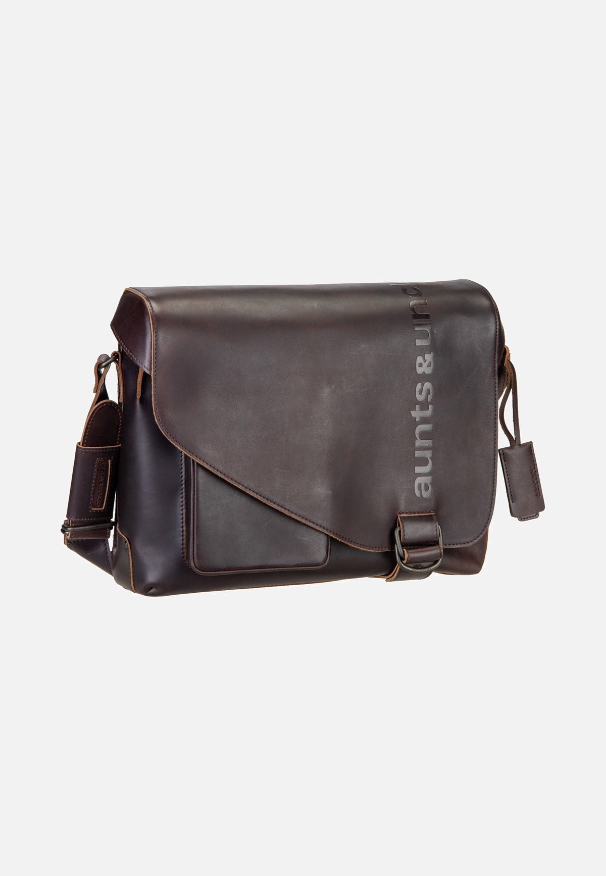 aunts & uncles Medium Judd Dark Brown Messenger Bag