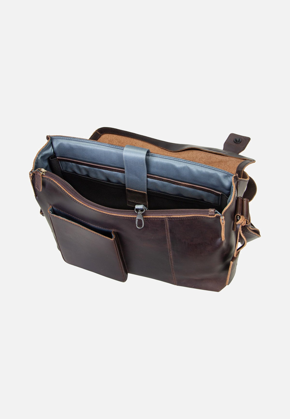 aunts & uncles Medium Judd Dark Brown Messenger Bag
