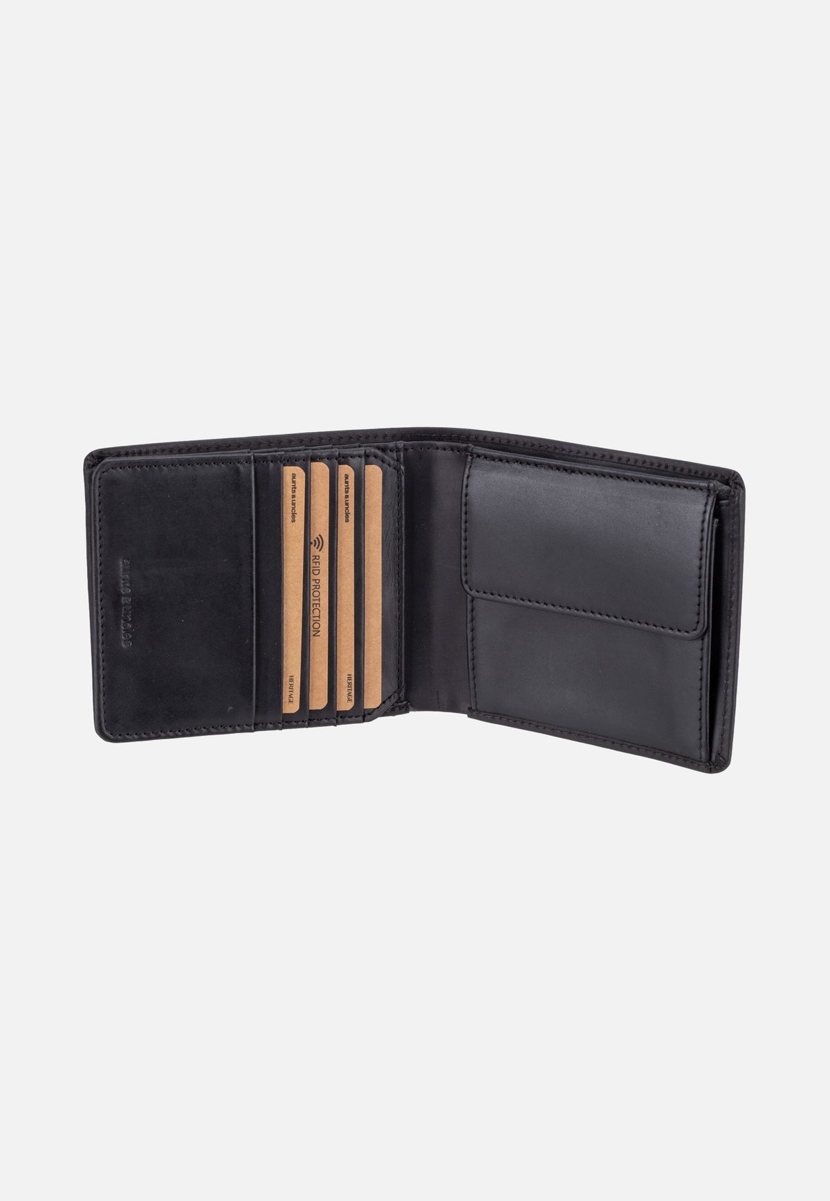 aunts & uncles Parker Black Portemonnaie