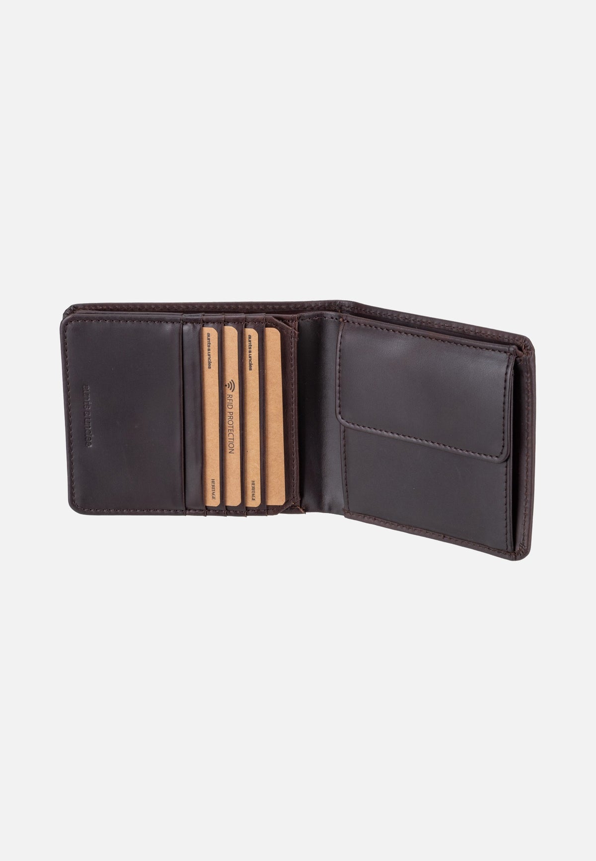 aunts & uncles Parker Dark Brown Portemonnaie