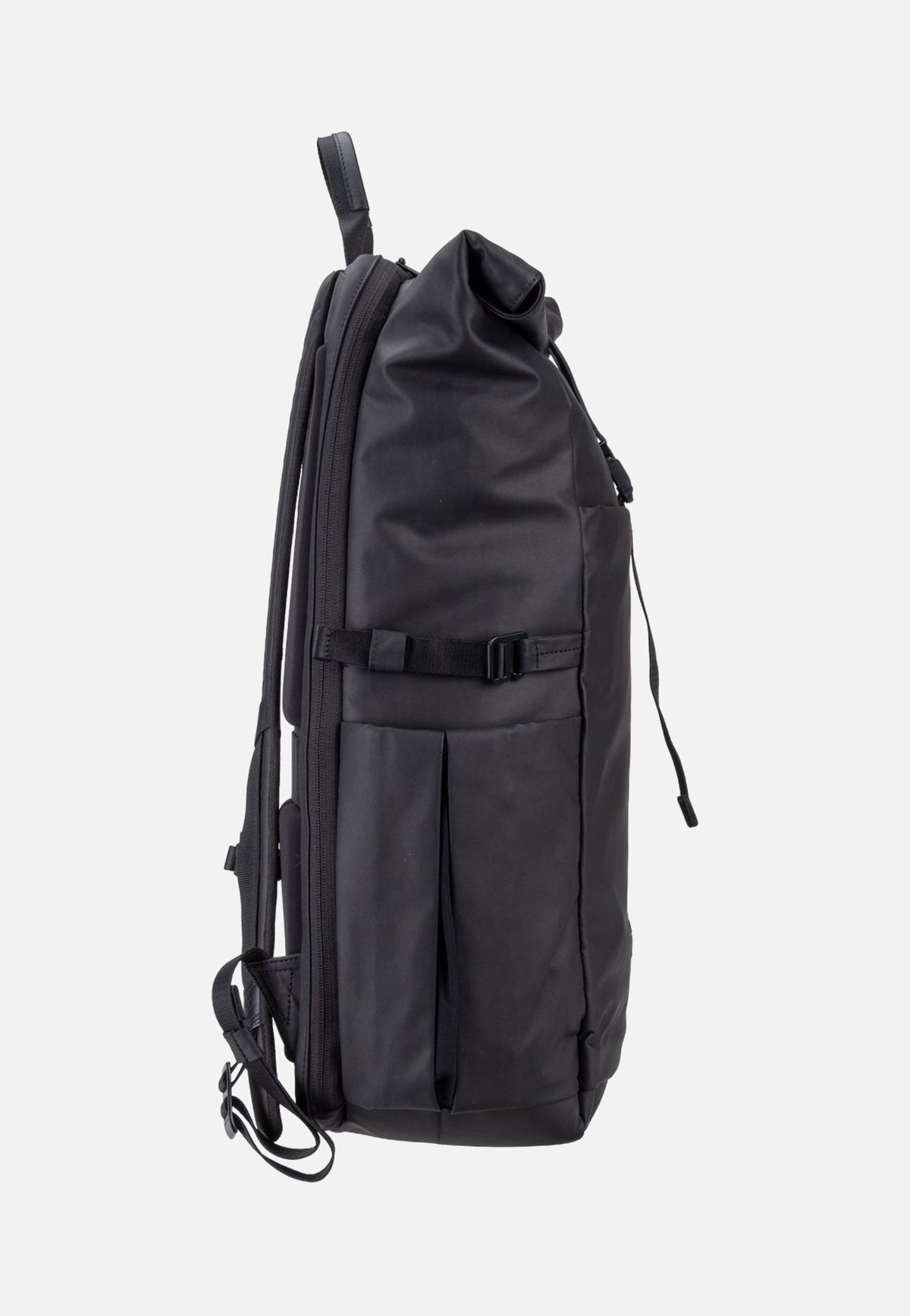 aunts & uncles Yunoko RE Black Rolltop Rucksack