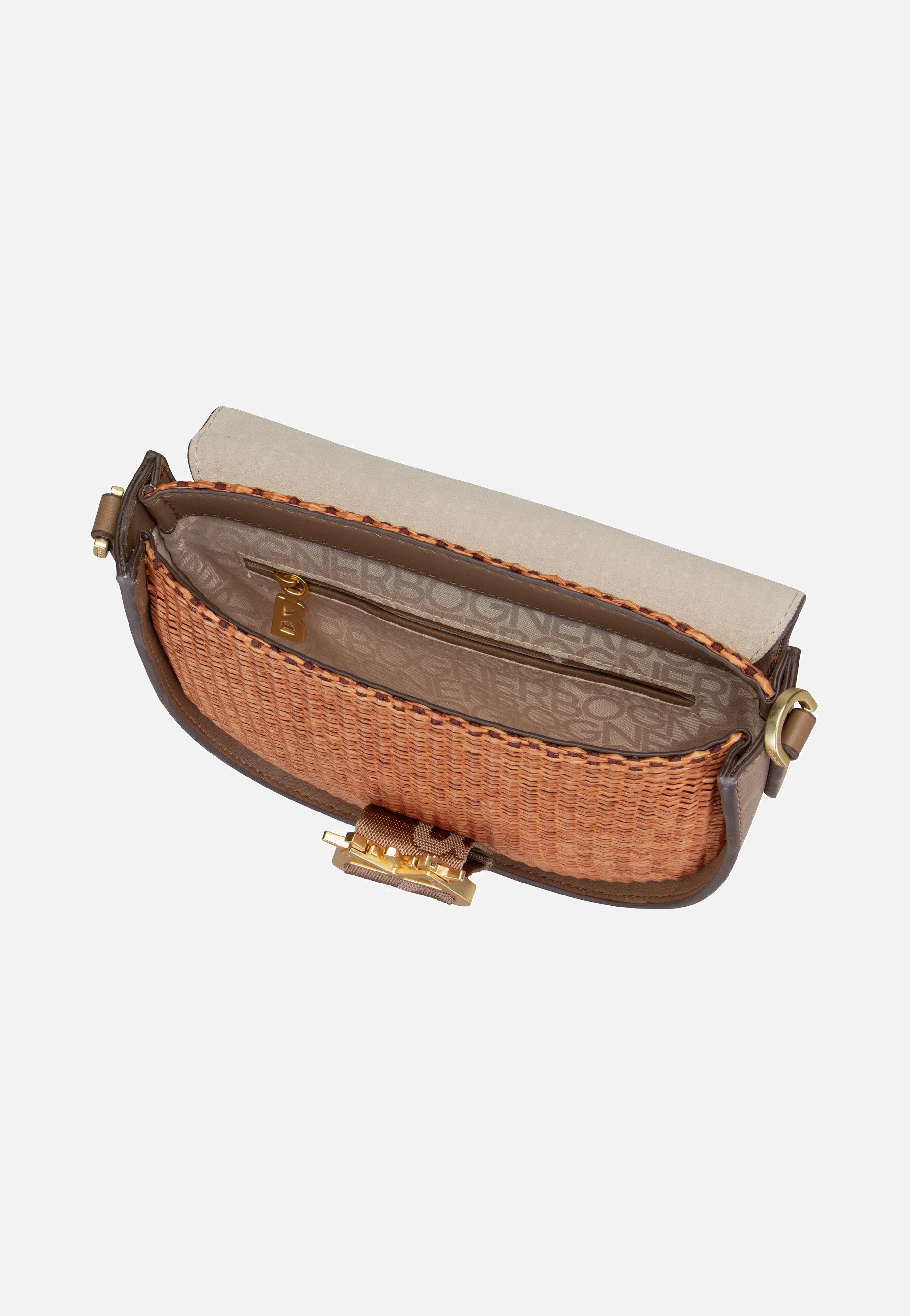 Bogner - Zuoz Rafia Cassy SHF Portabella - Saddle Bag | Women-Image