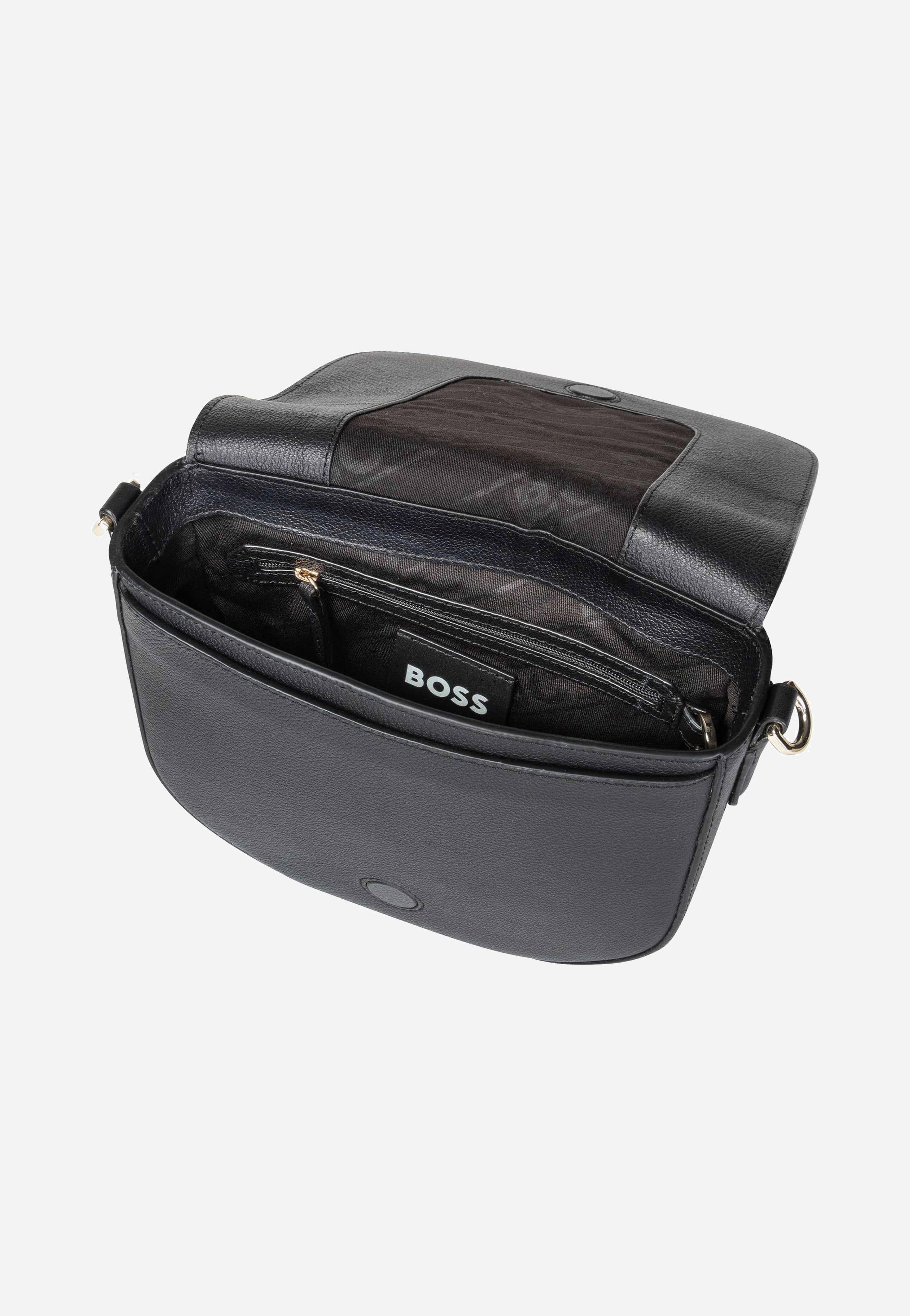 BOSS - Alyce Flap BM 50535965 Black - Saddle Bag | Women-Image