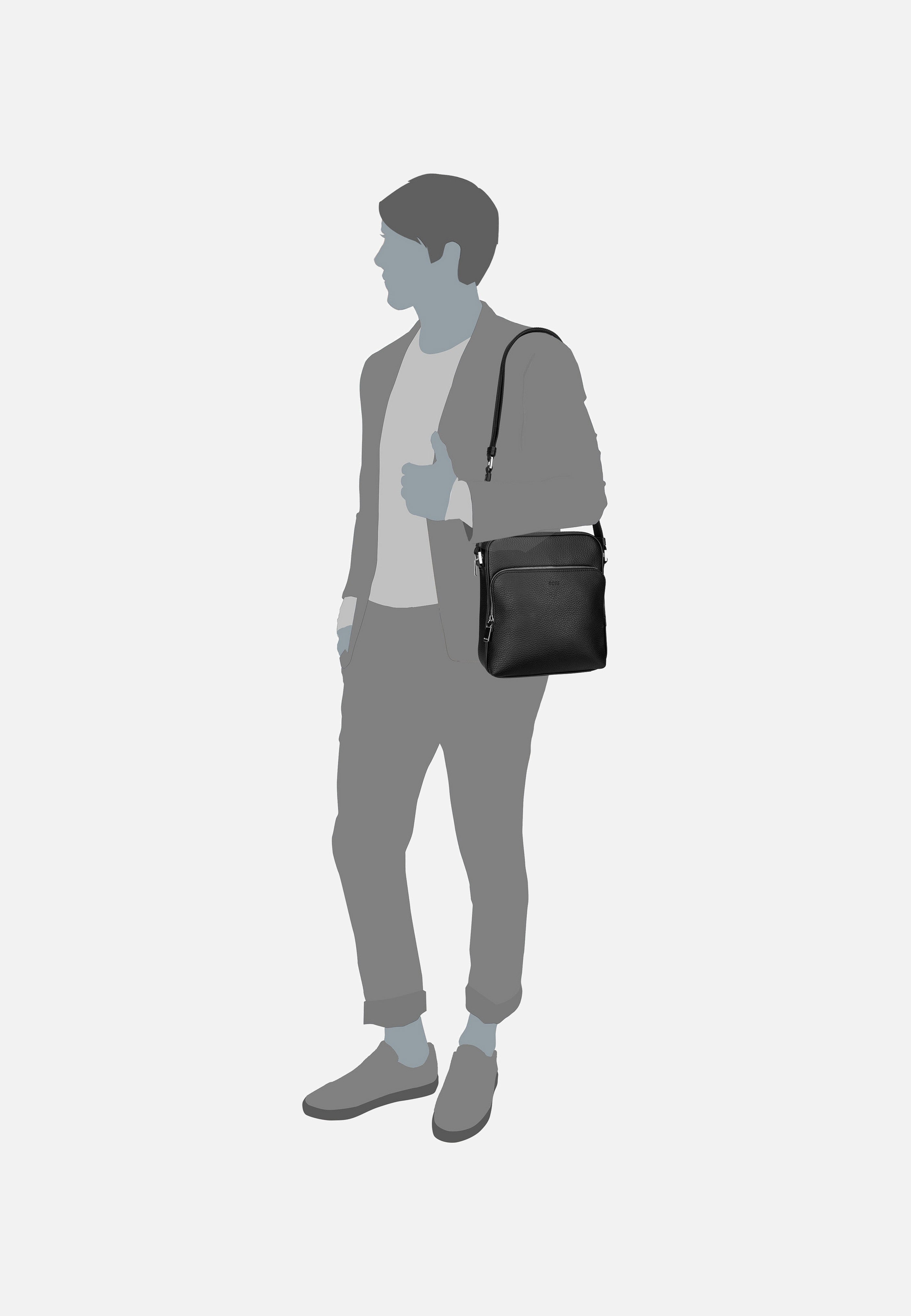 BOSS - New Crosstown NS 50529288 Black - Crossbody Bag | Men-Image