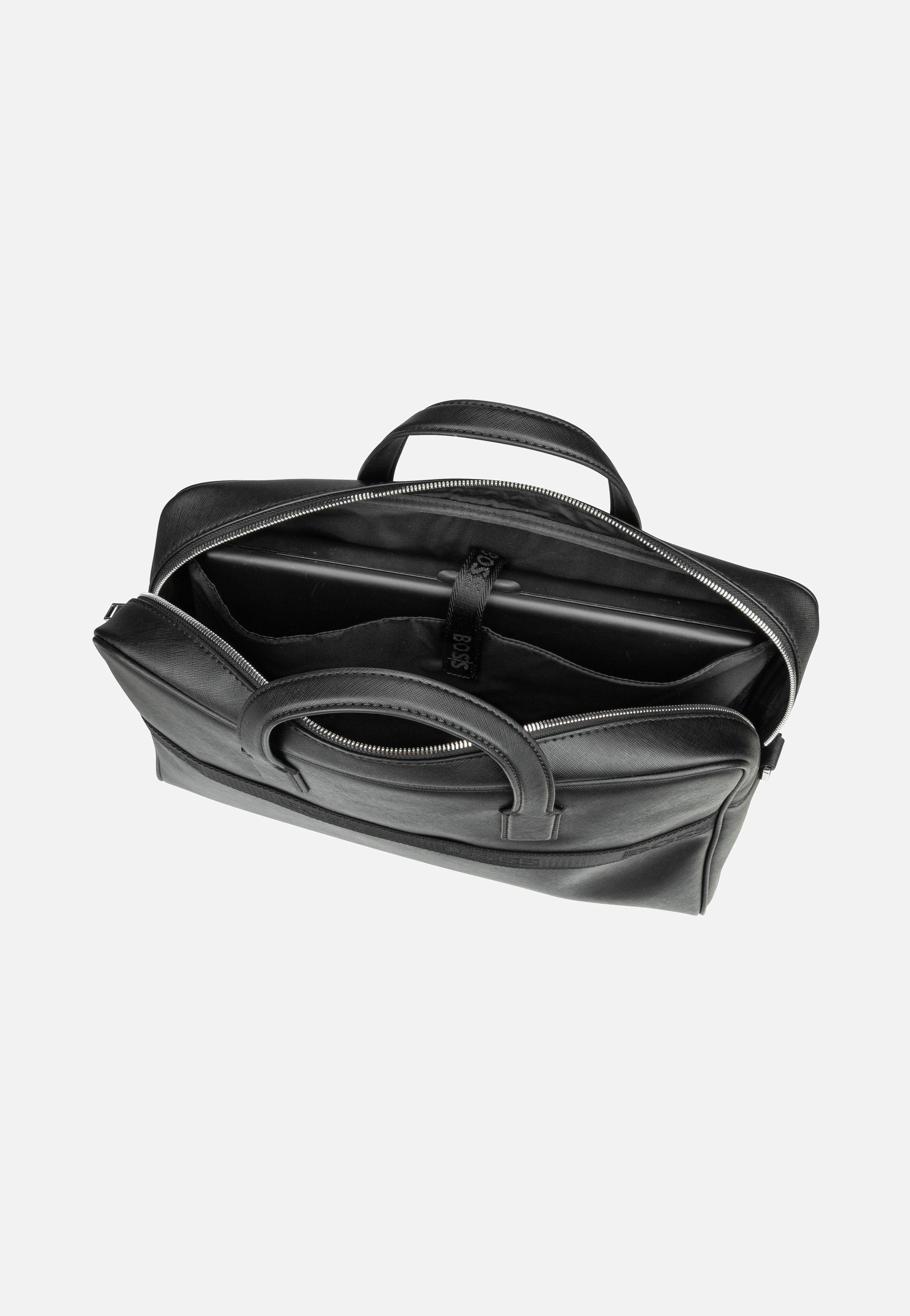 BOSS - Zair Small Document Case Black - Briefcase | Men-Image