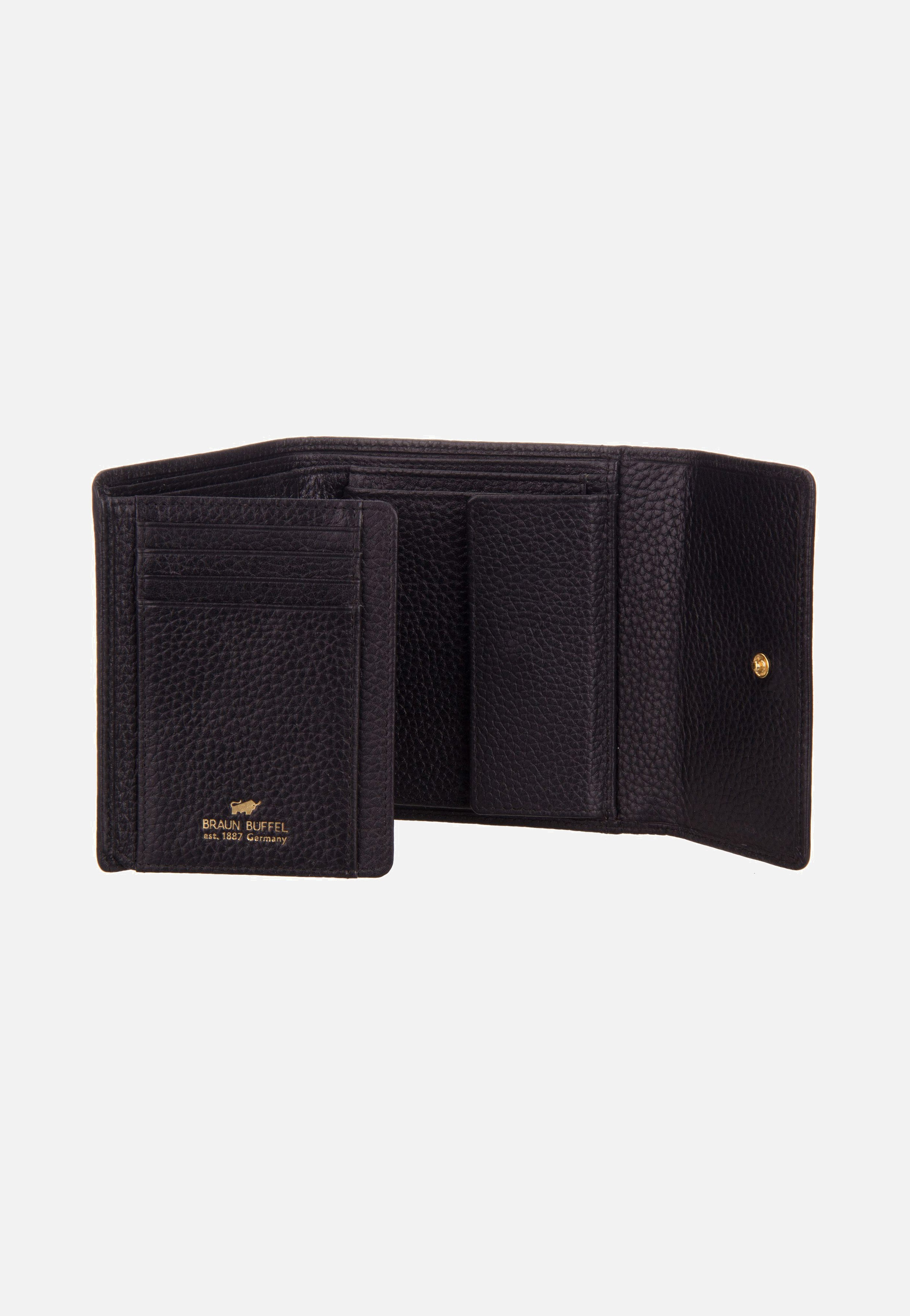 Braun Büffel Asti 50444 Schwarz Portemonnaie
