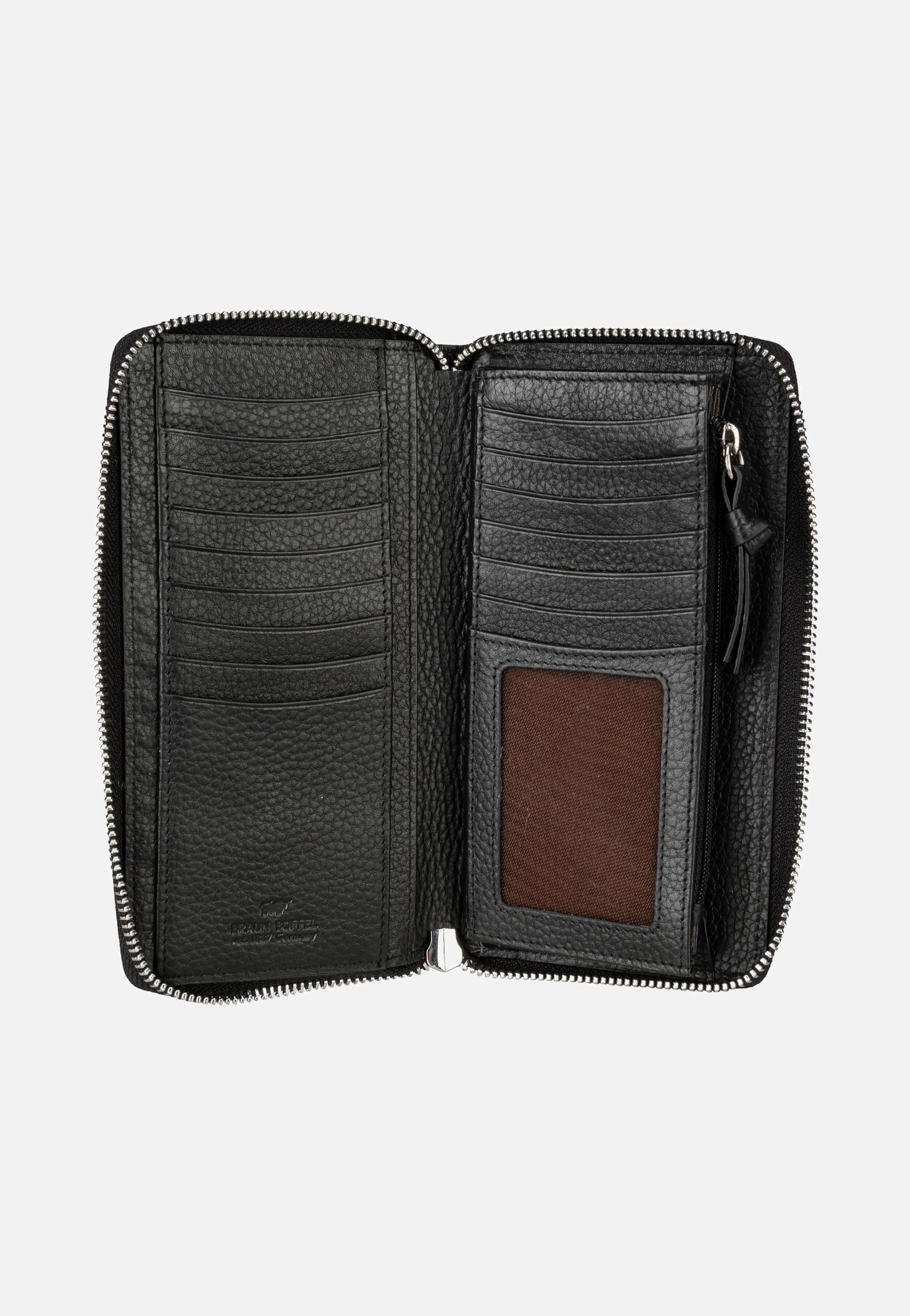 Braun Büffel - Hanna Zip-Around 16Cs Schwarz - Wallet | Women-Image