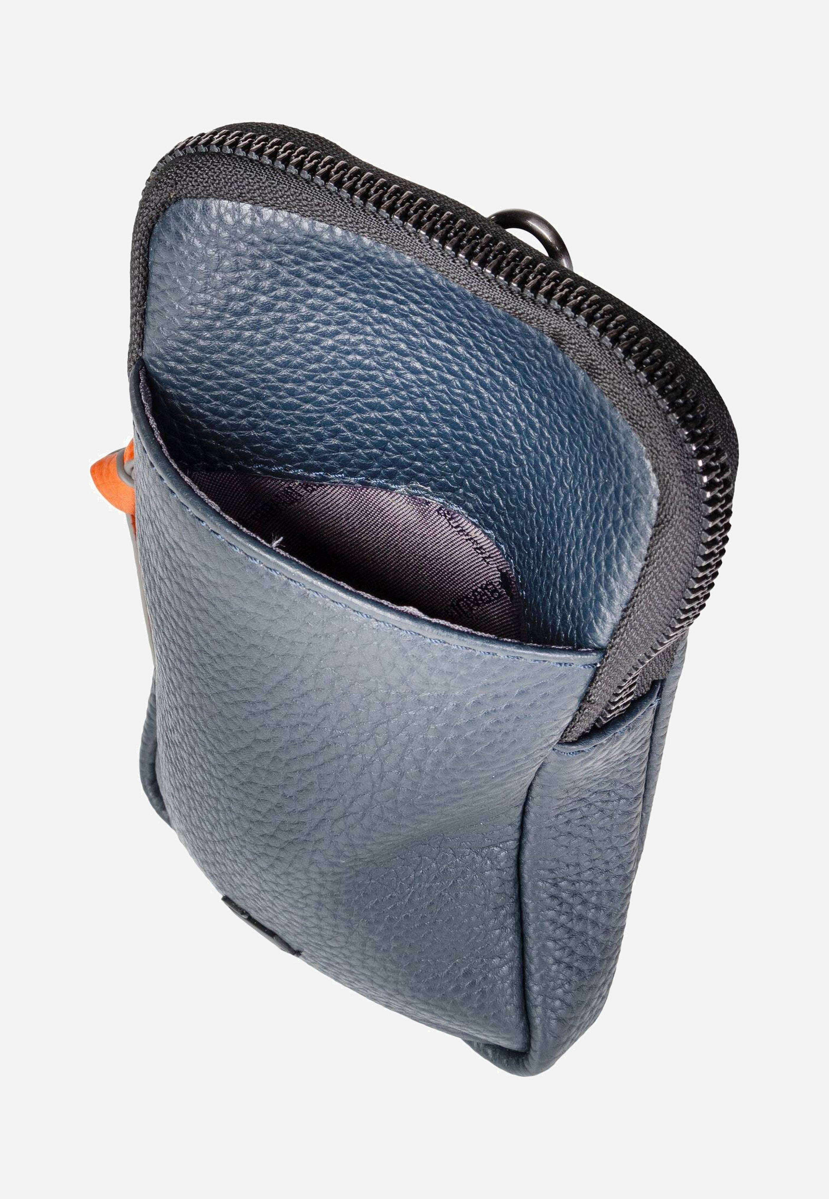 Braun Büffel - Novara Phone Pouch Dunkelblau - Phone Pouches | Men-Image