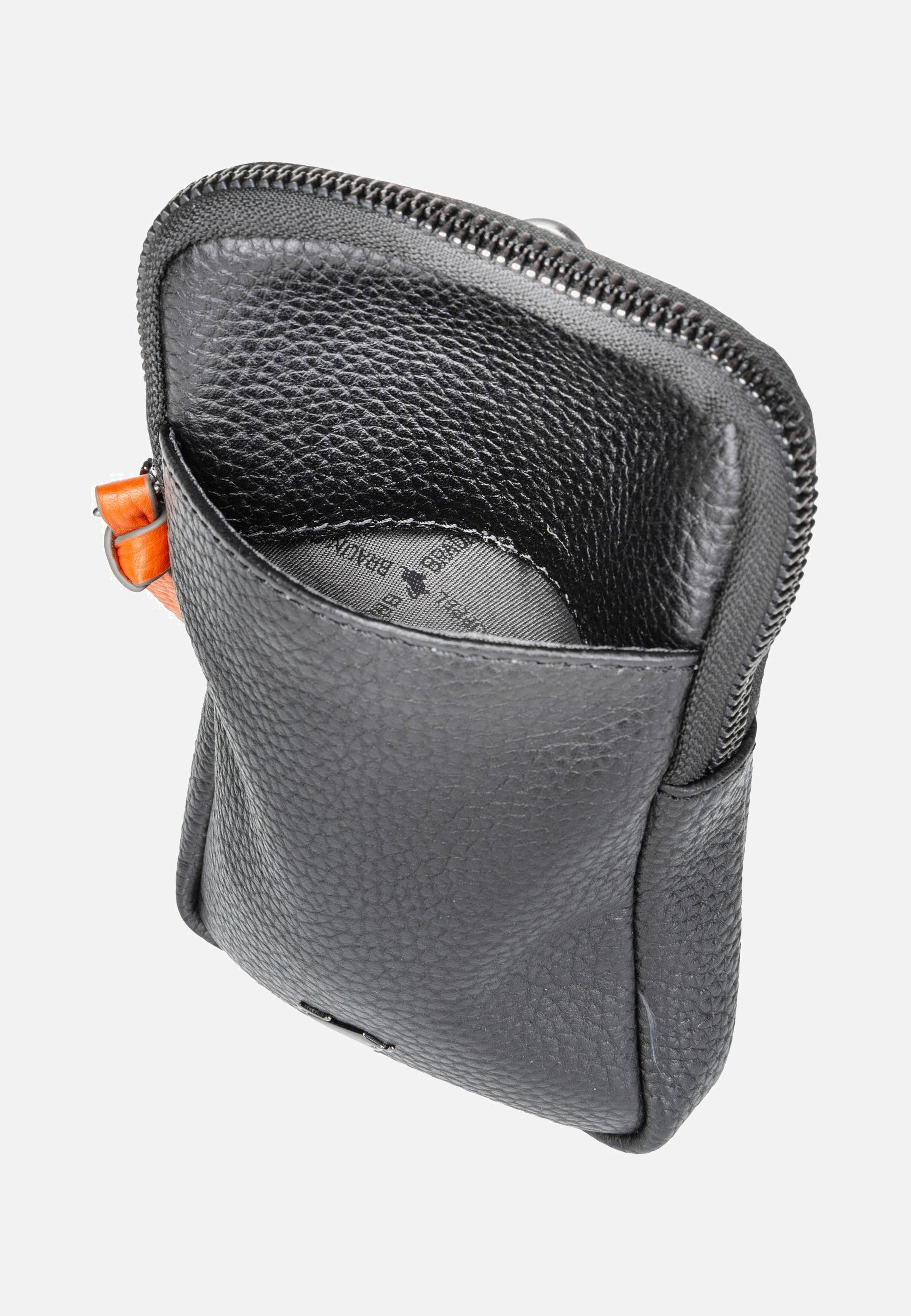Braun Büffel - Novara Phone Pouch Schwarz - Phone Pouches | Men-Image