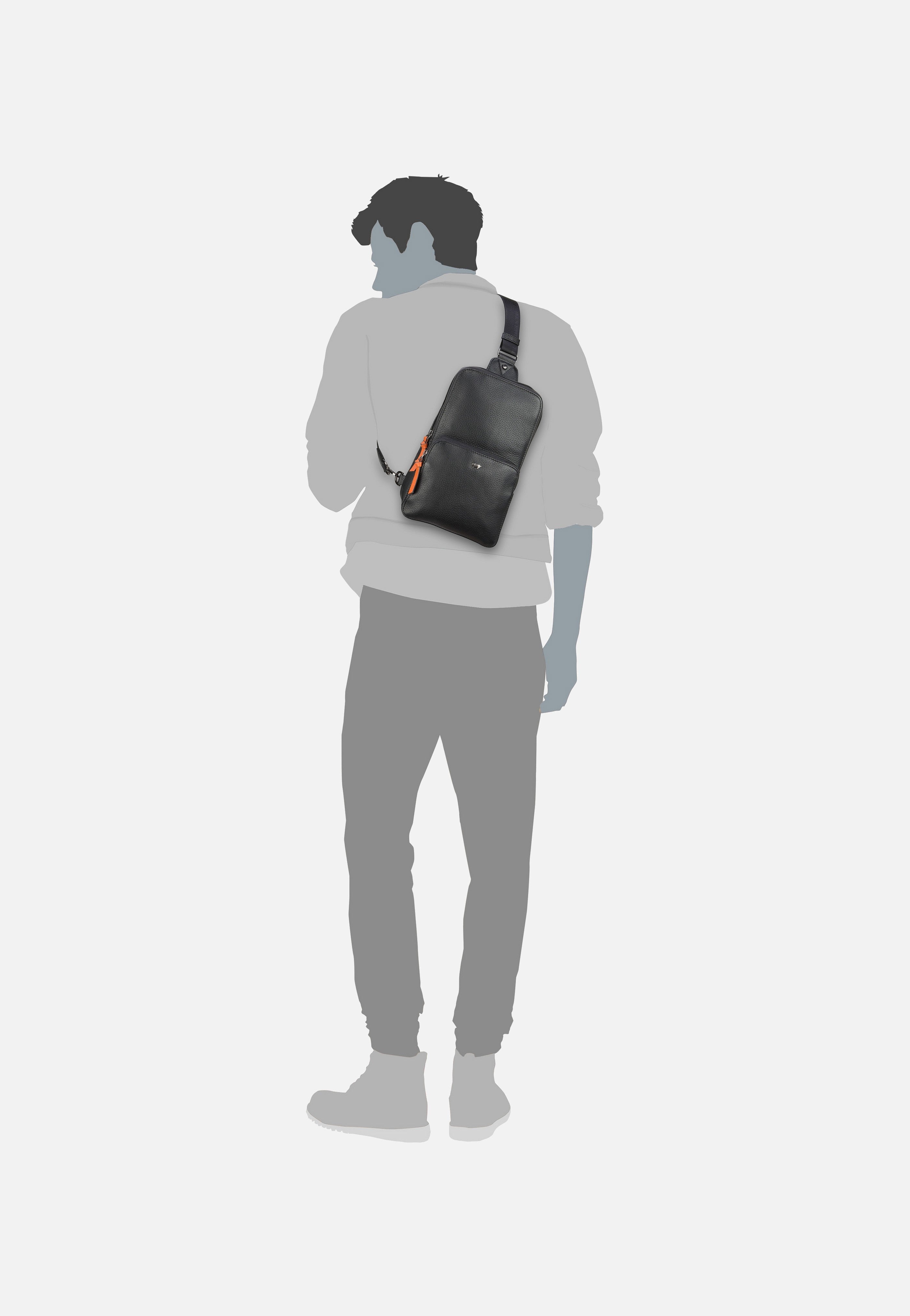 Braun Büffel - Novara 26360 Schwarz - Sling Bag | Men-Image