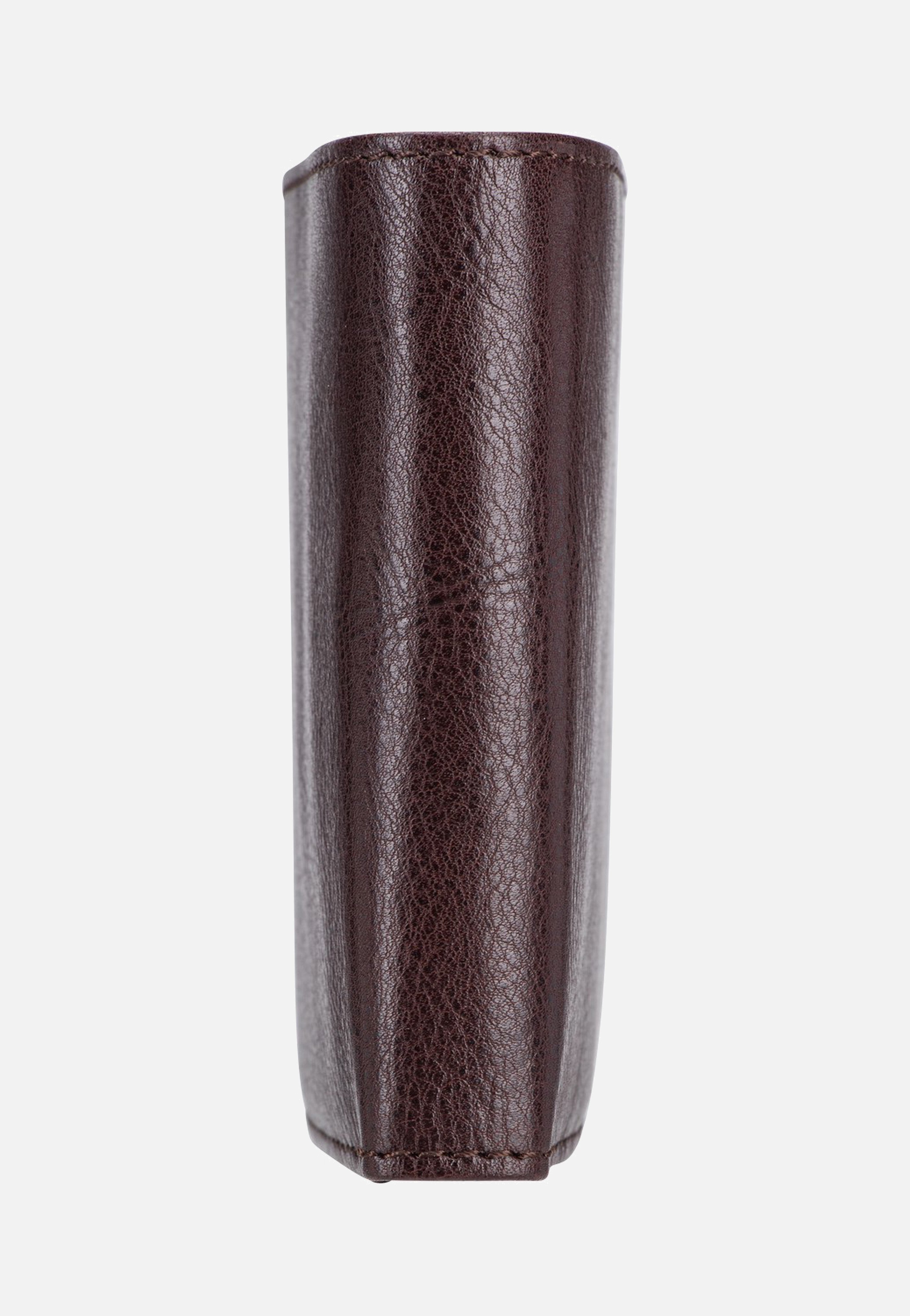 Braun Büffel Arezzo RFID Carré 8Cs Braun Portemonnaie